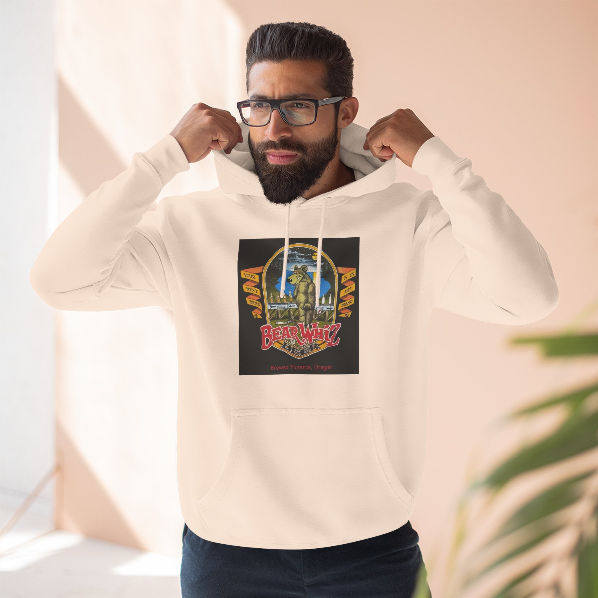 Bear Whiz Beer Original Hoodie — 'Beach Vibes' Graphic Pullover