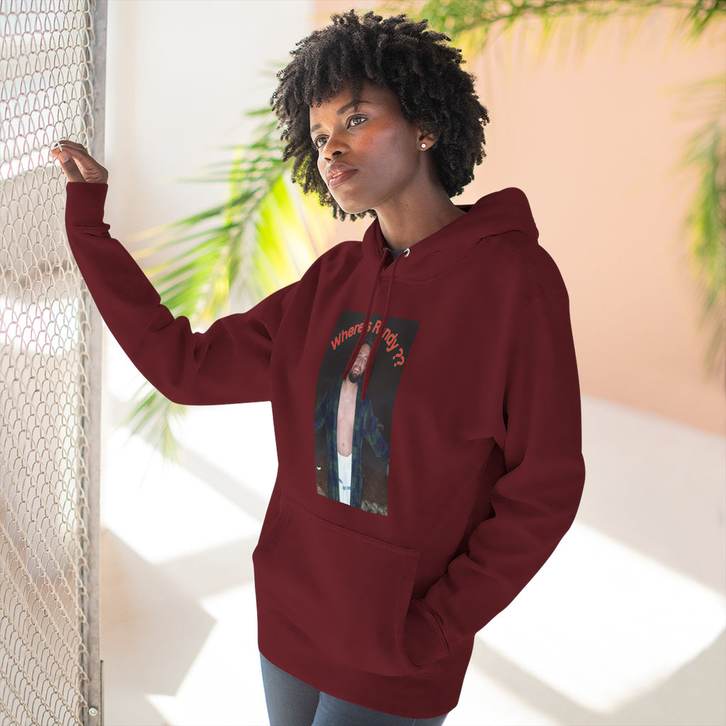 Where's Randy!!!????  Graphic Hoodie — Raised Arms Photo Print Hoodie (Three-Panel Fleece)