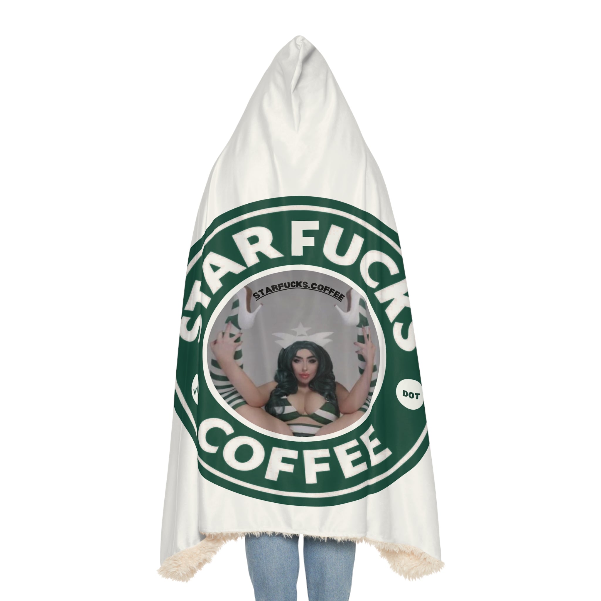 StarFucks.Coffee Snuggie Hooded Blanket