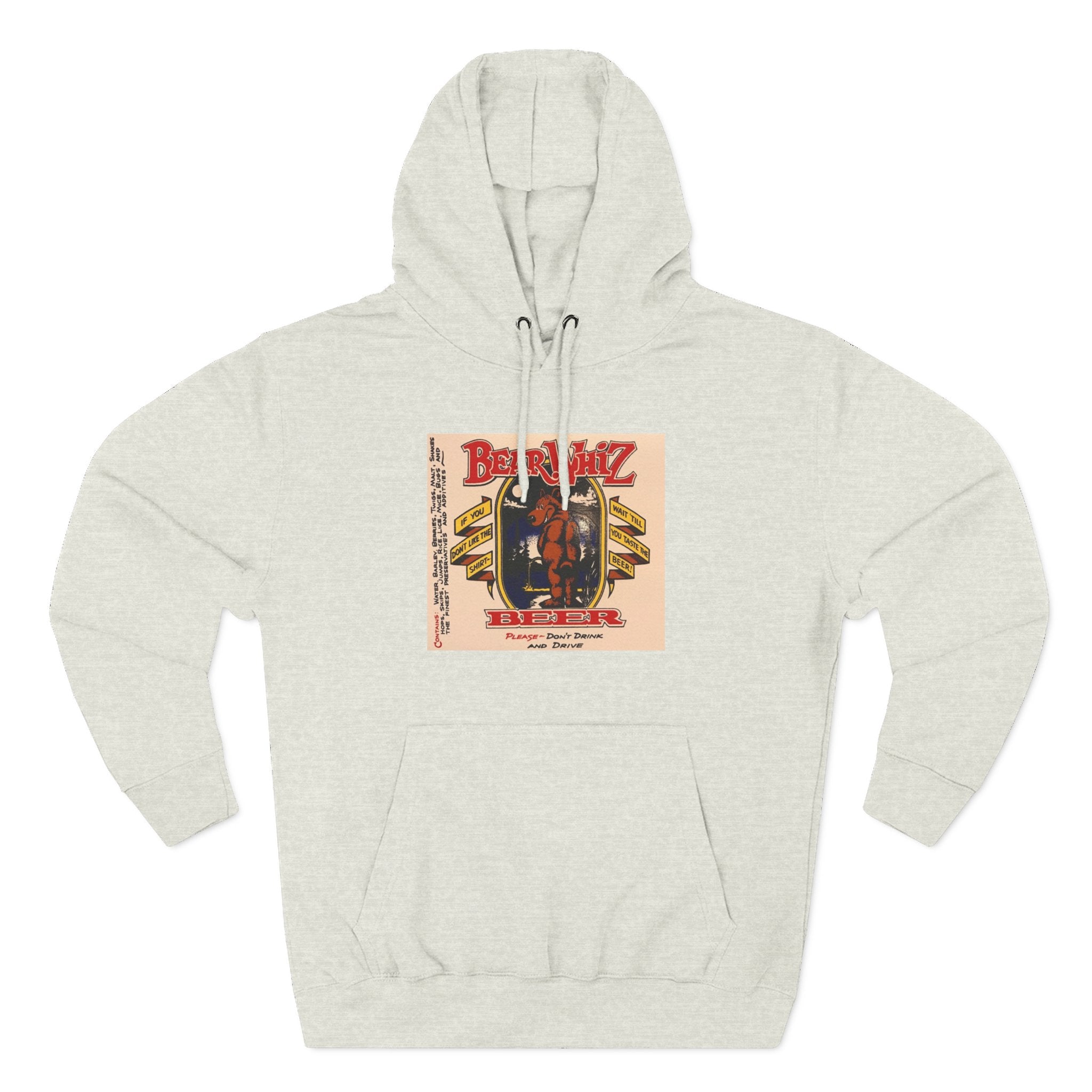 Bear Whiz Beer Original Brew Hoodie - "Bluegrass Revival" Music Poster Design