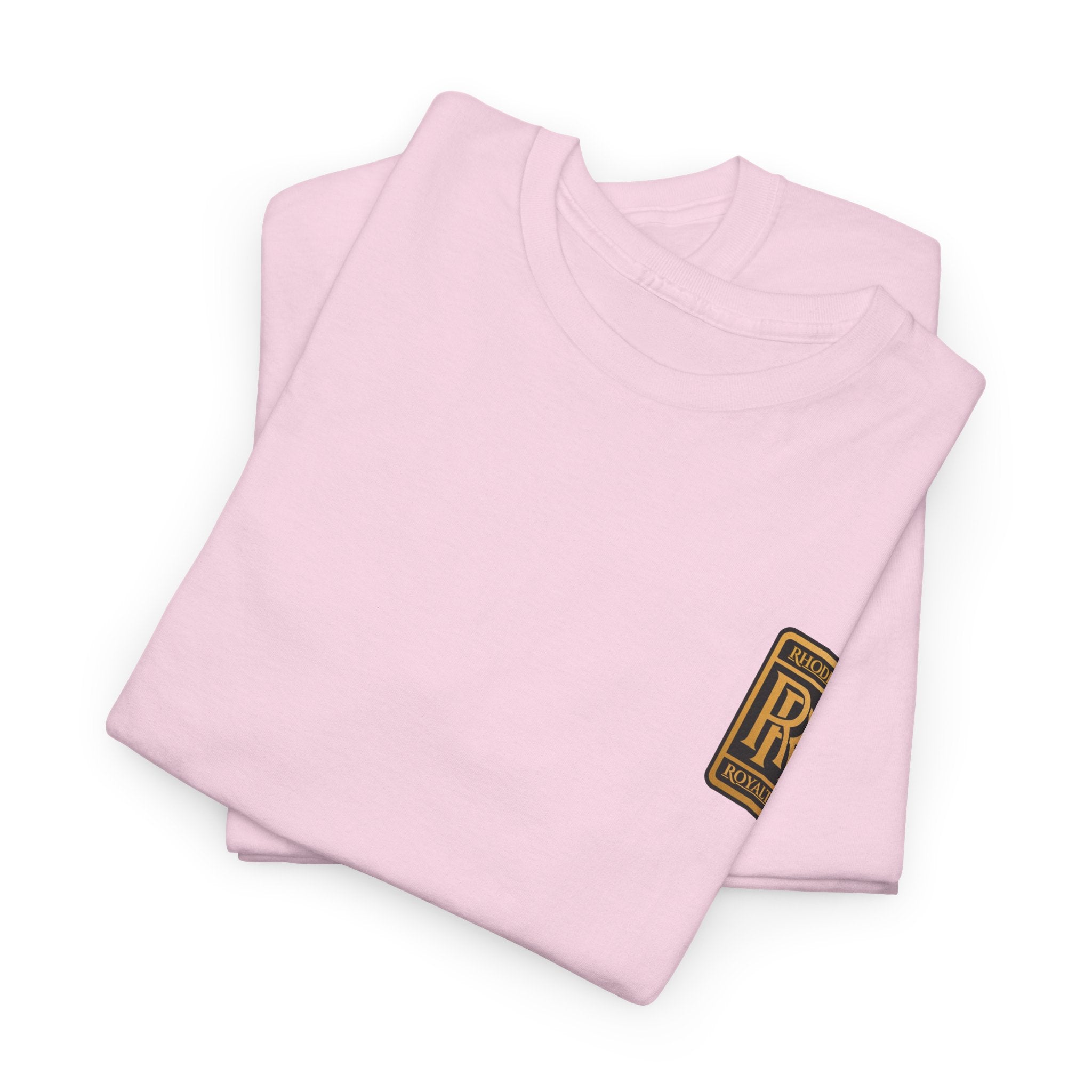 Rhodes Royalty Family Crest- Luxury Monogram T-Shirt — Small Chest Patch "RR"