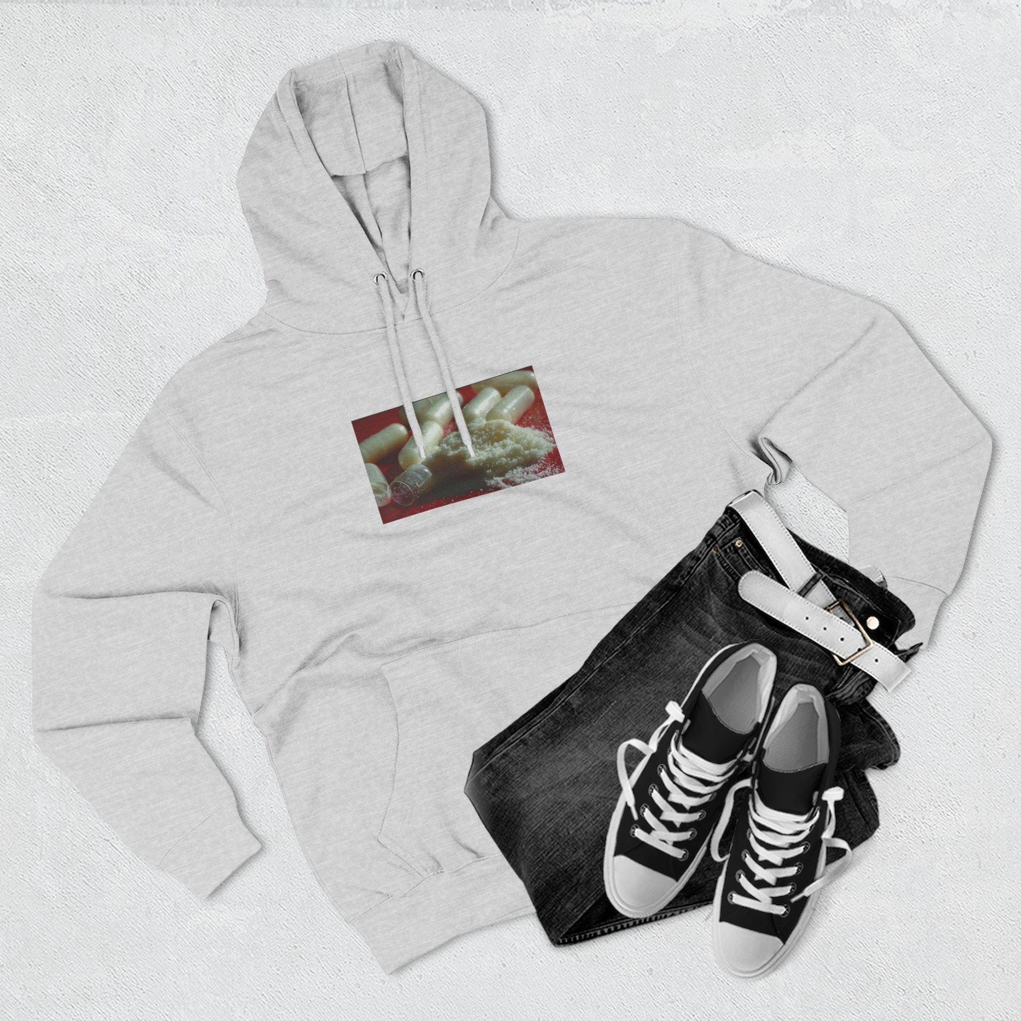 Hoodie on them pillz — Vintage Film Strip pill Print photo