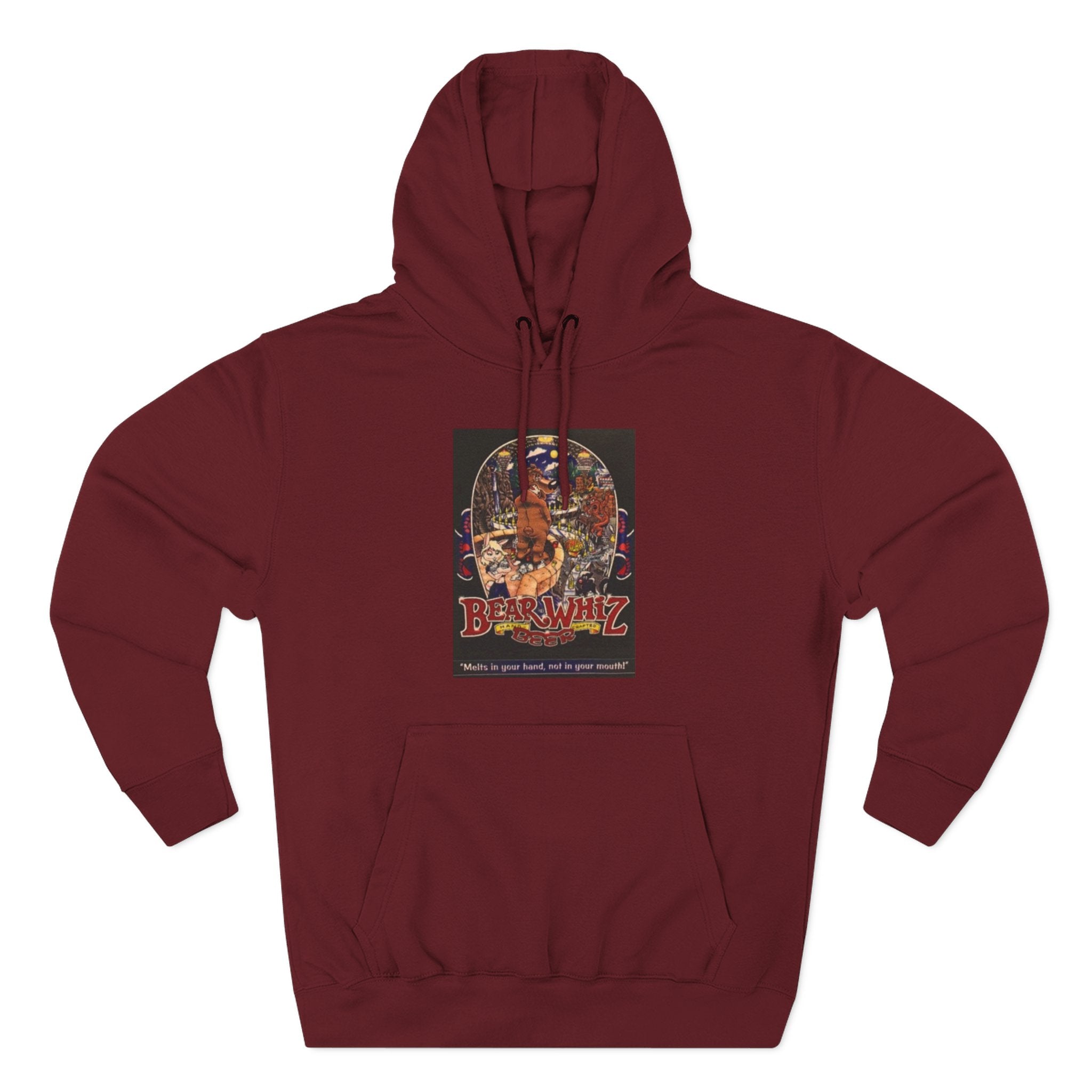 Bear Whiz Beer 3 Hoodie — 'Burning Jazz' Retro Concert Poster Fleece Hoodie