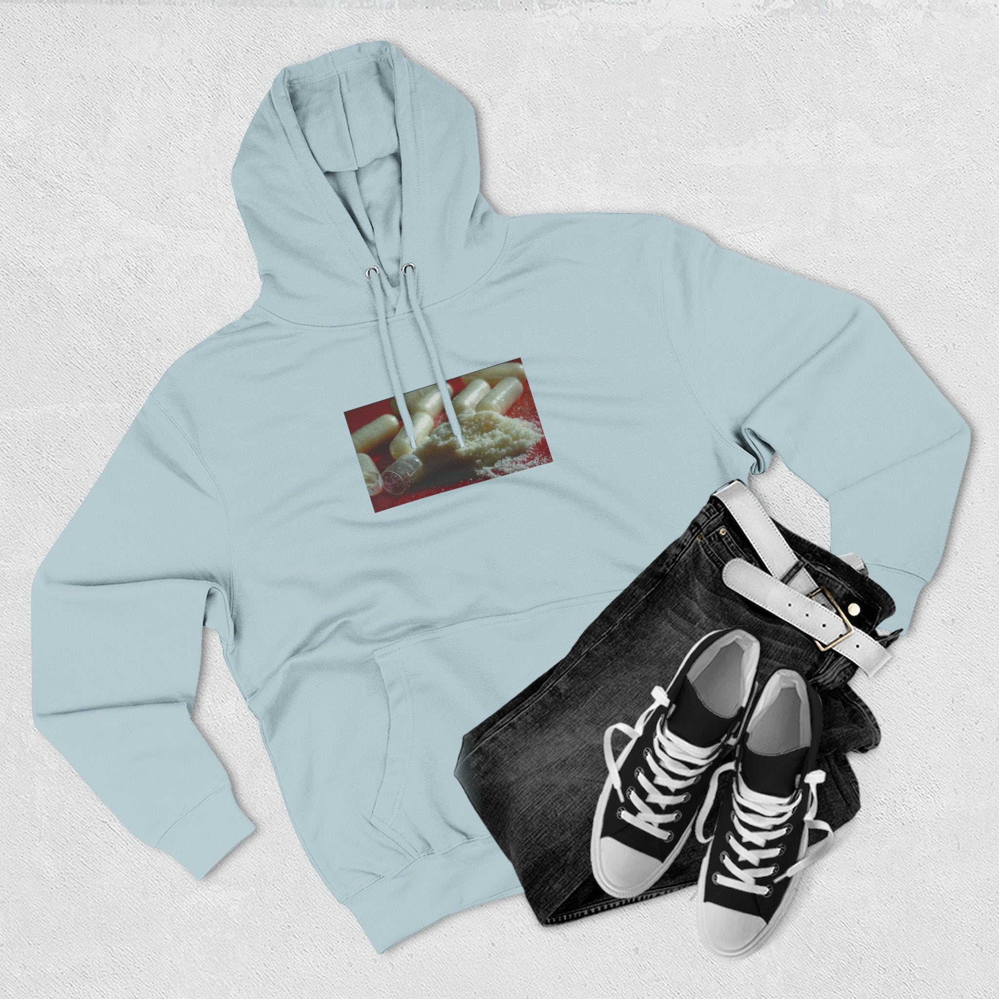 Hoodie on them pillz — Vintage Film Strip pill Print photo