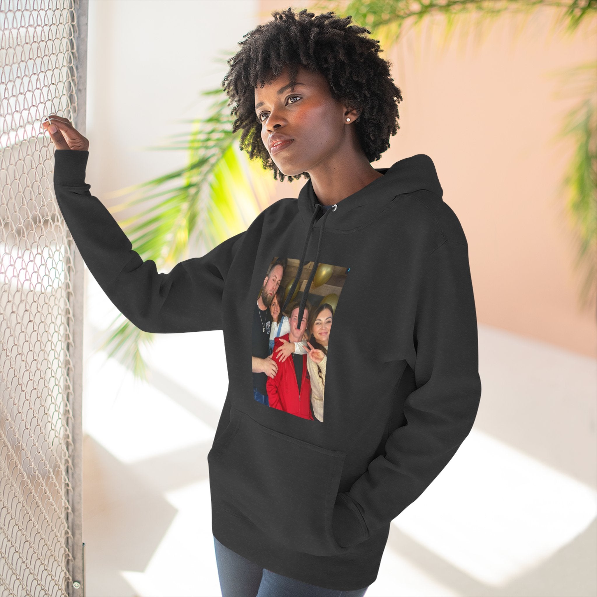 Family!!     Photo Collage Fleece Hoodie - Custom Group Portrait Pullover