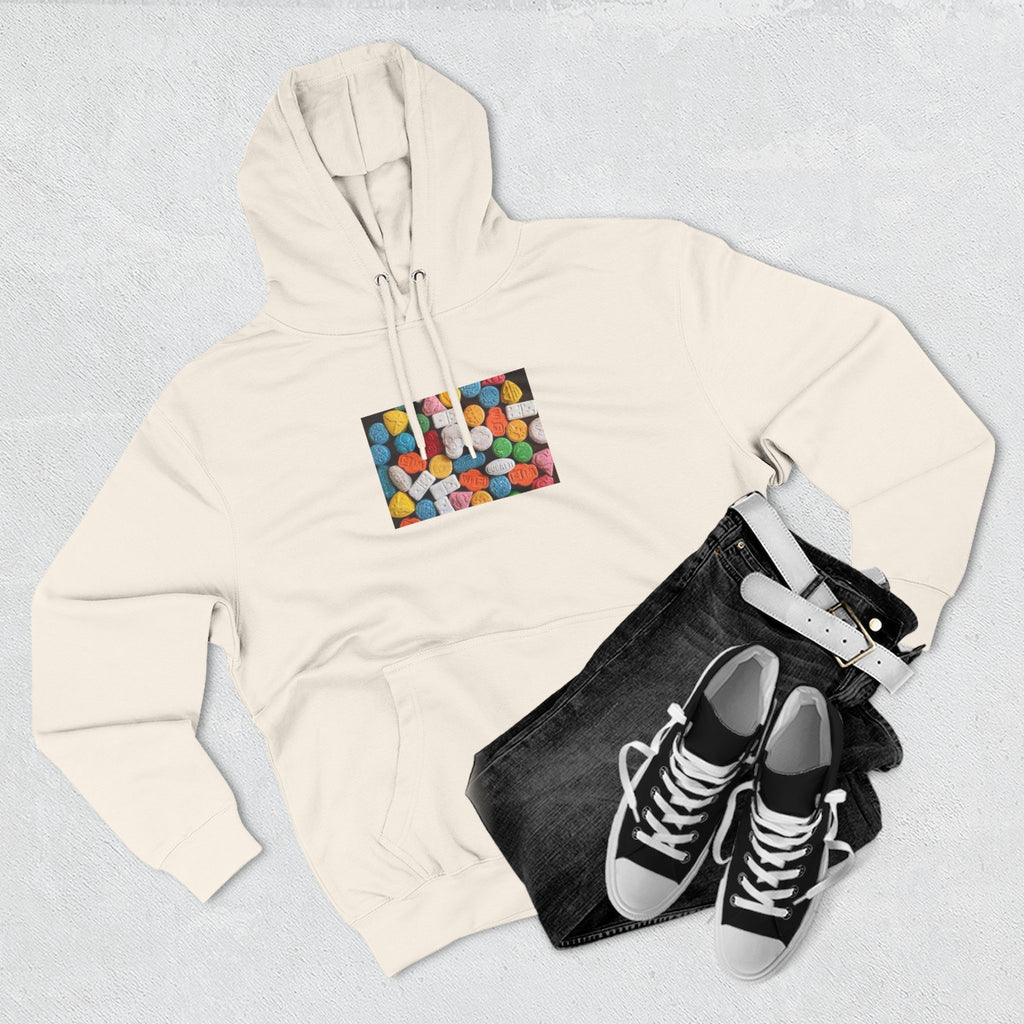 Colorful Candy Photo Hoodie — Retro Sweet Treats Pullover