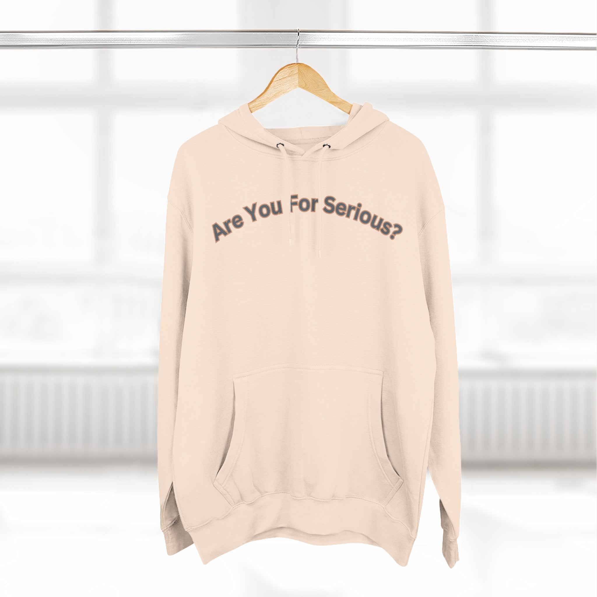 Are You For Serious? Hoodie — For Real Fleece Pullover