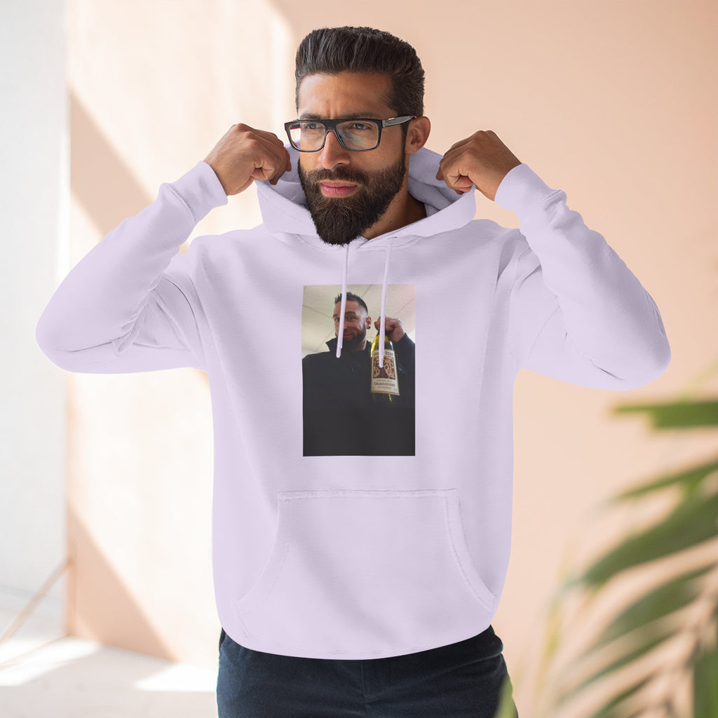 Shaun Says!      Three-Panel Fleece Hoodie – Vintage Photo Collage Printed Hoodie