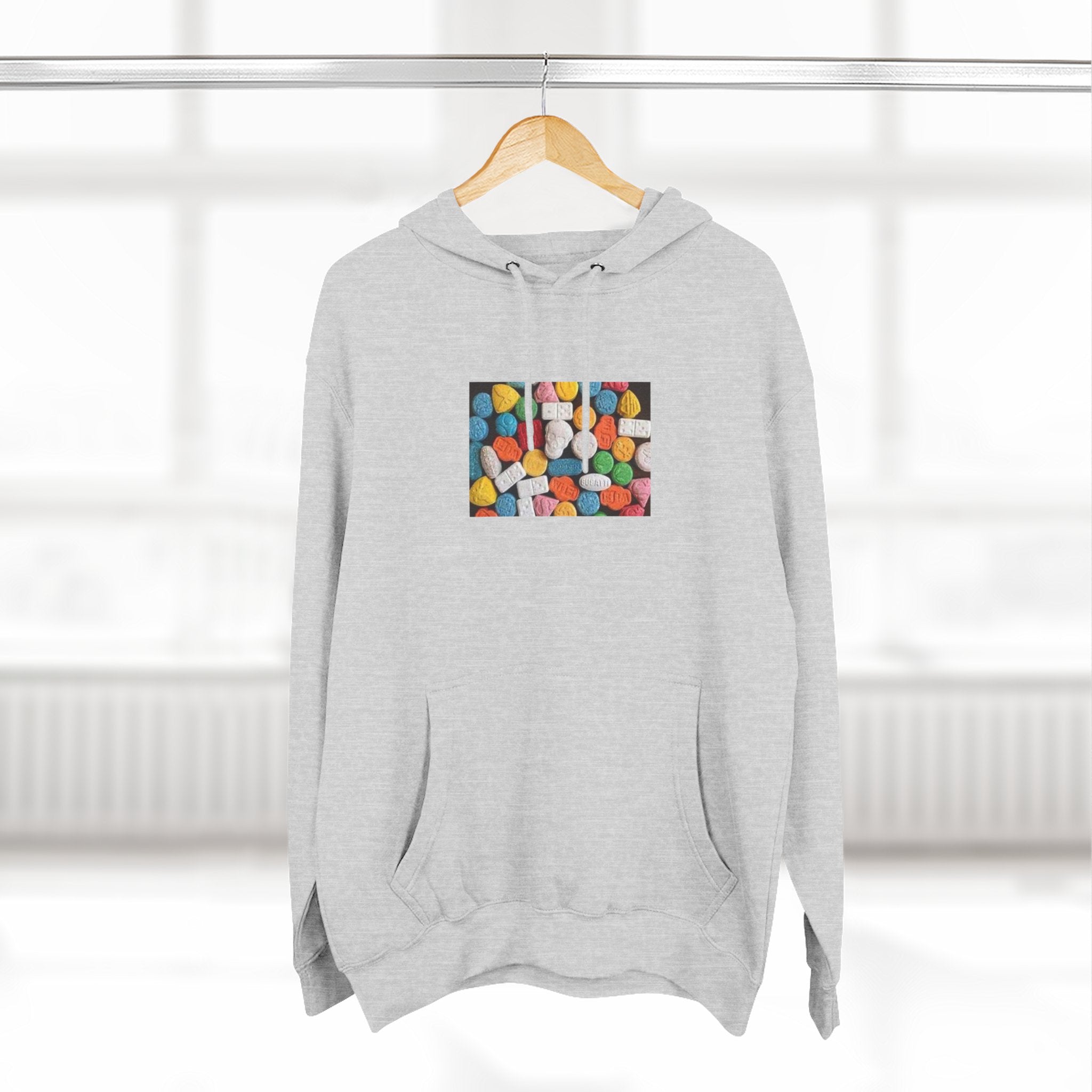 Colorful Candy Photo Hoodie — Retro Sweet Treats Pullover