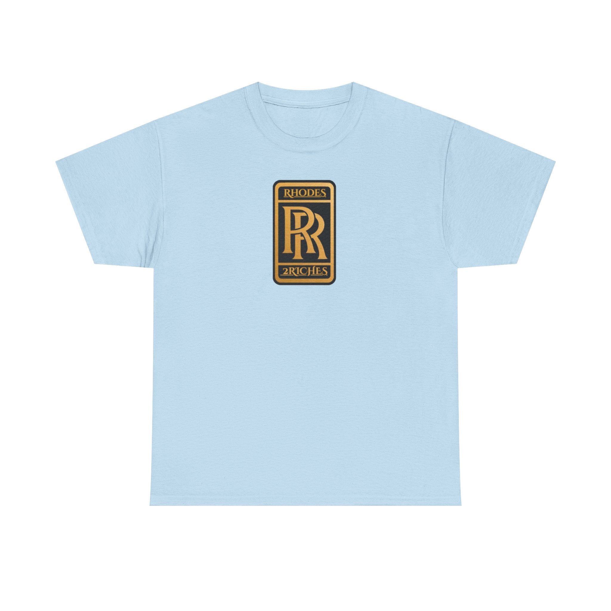 Rhodes 2 Riches Family Crest - Luxury Monogram Tee — 'RR' Rhodes & Riches Crest Cotton T-Shirt