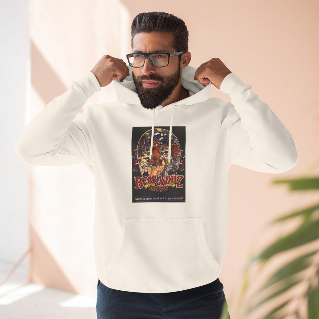 Bear Whiz Beer 3 Hoodie — 'Burning Jazz' Retro Concert Poster Fleece Hoodie