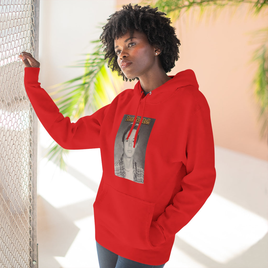 Zee'z Nutts!!   Vintage Portrait Hoodie — 'ZeeNutty' Photo Graphic Pullover