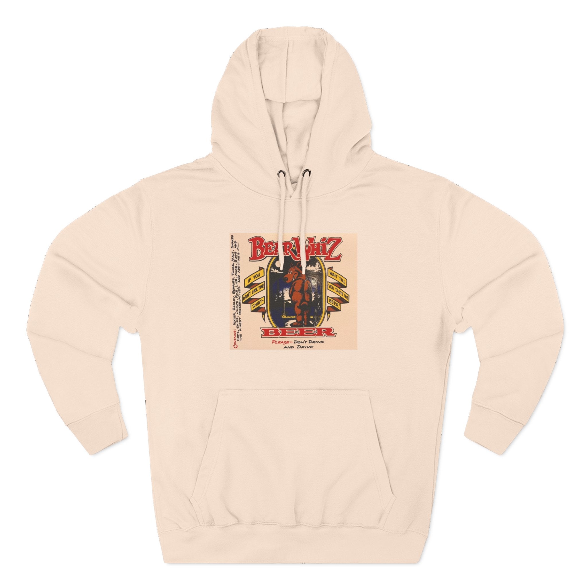 Bear Whiz Beer Original Brew Hoodie - "Bluegrass Revival" Music Poster Design