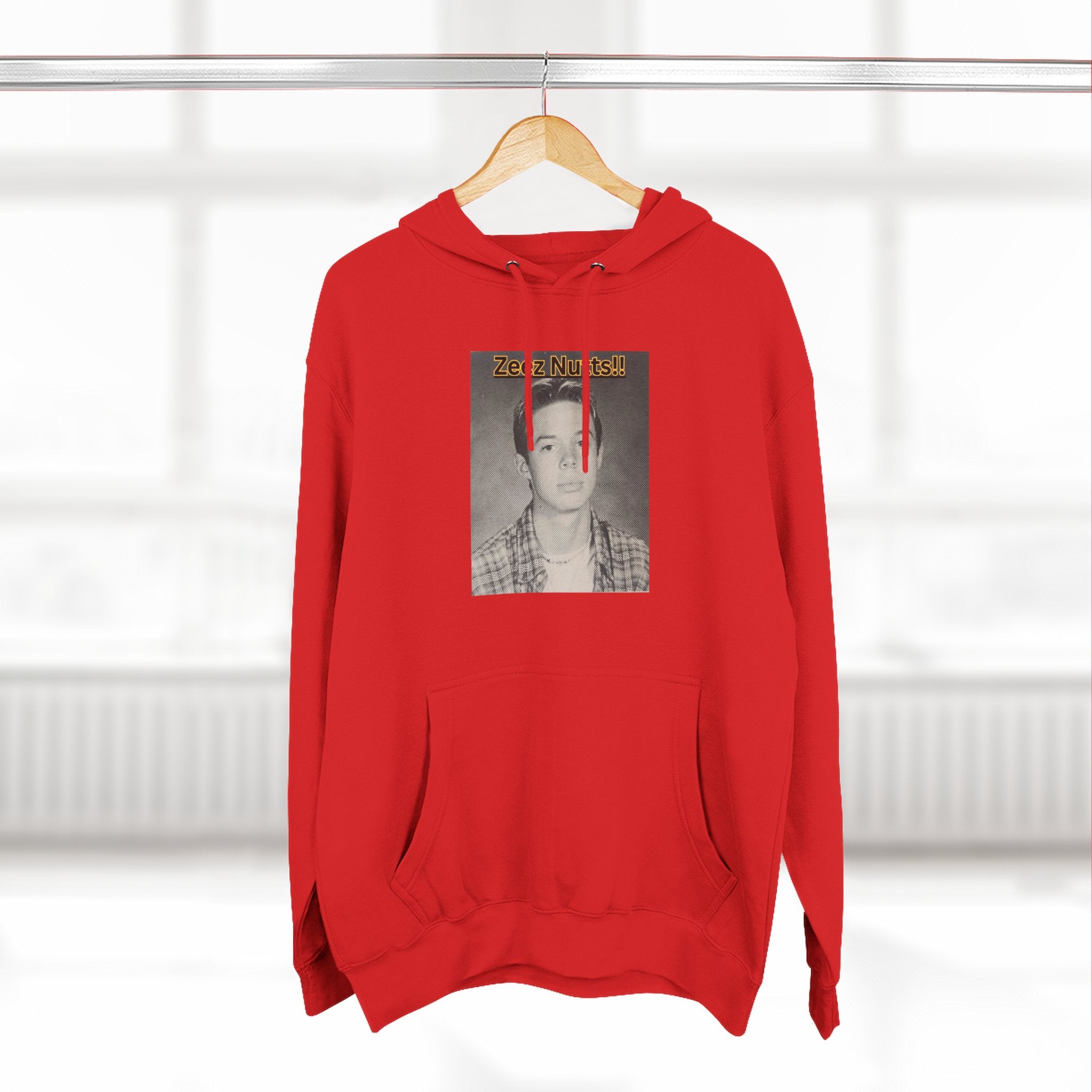 Zee'z Nutts!!   Vintage Portrait Hoodie — 'ZeeNutty' Photo Graphic Pullover