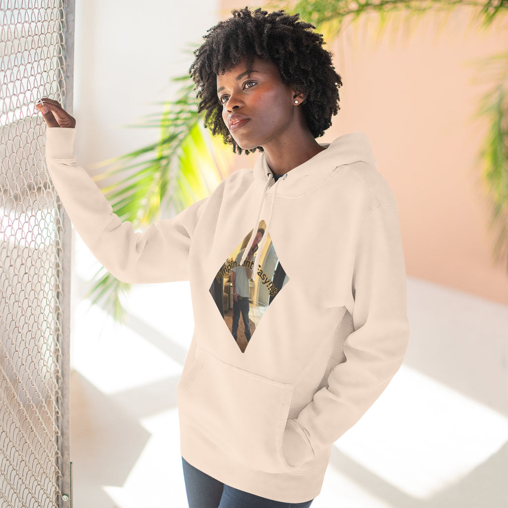 Pimpin Aint Easy (Ryder or Die Style)   Three-Panel Fleece Hoodie — Cozy Diamond Photo Graphic Pullover