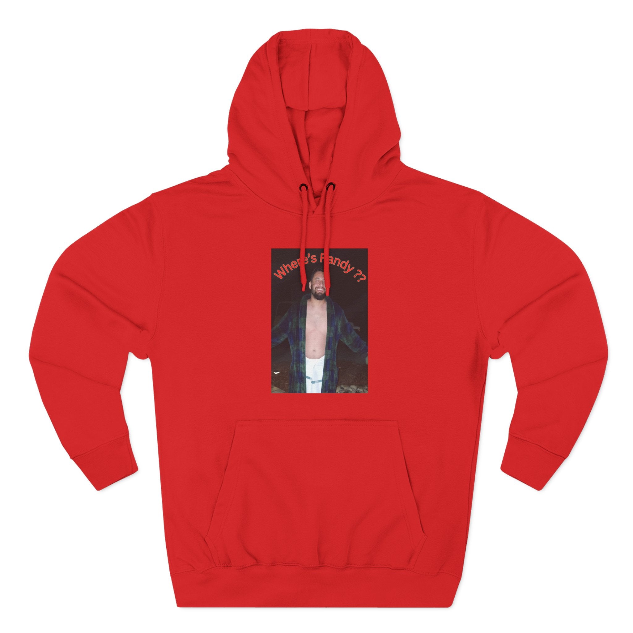 Where's Randy!!!????  Graphic Hoodie — Raised Arms Photo Print Hoodie (Three-Panel Fleece)