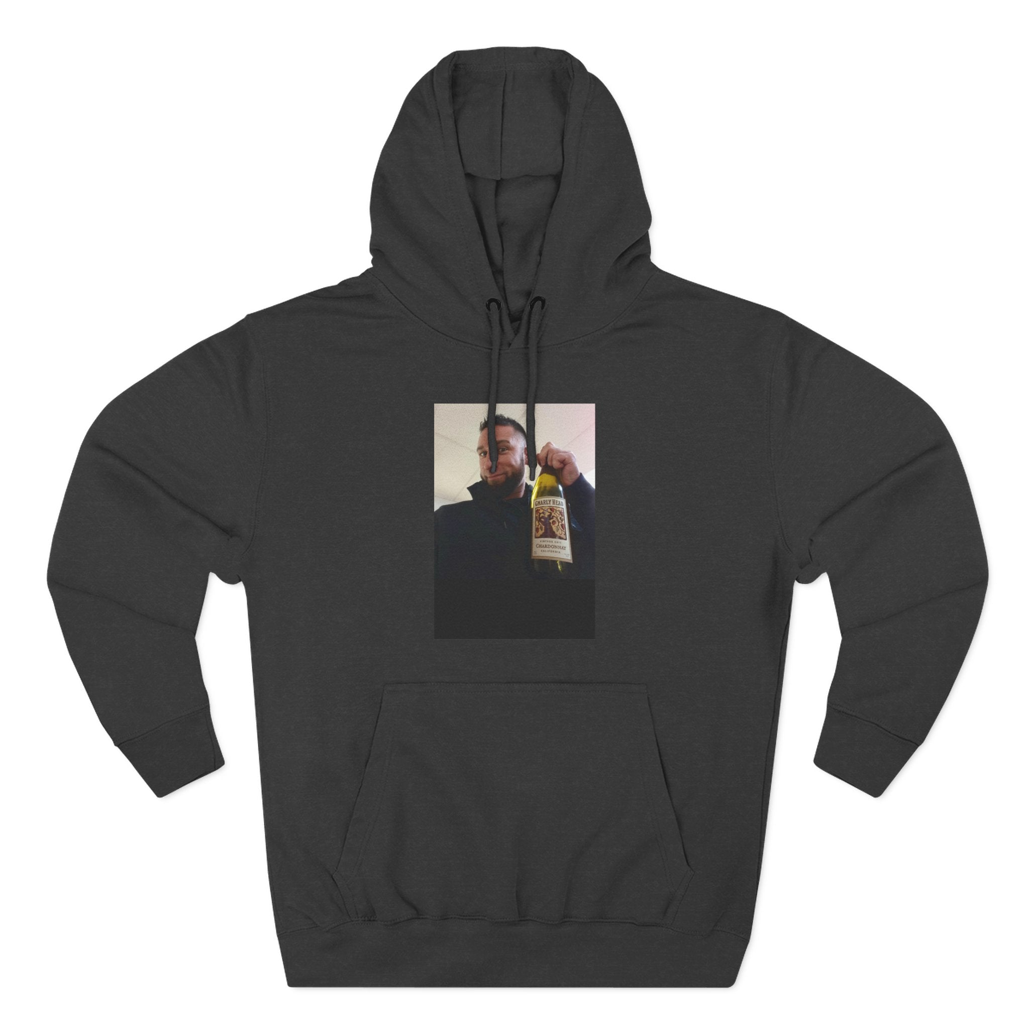 Shaun Says!      Three-Panel Fleece Hoodie – Vintage Photo Collage Printed Hoodie