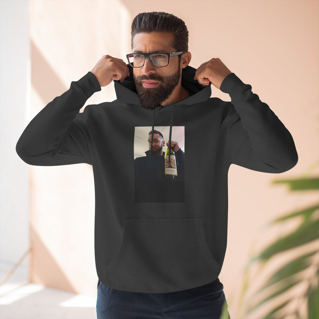 Shaun Says!      Three-Panel Fleece Hoodie – Vintage Photo Collage Printed Hoodie