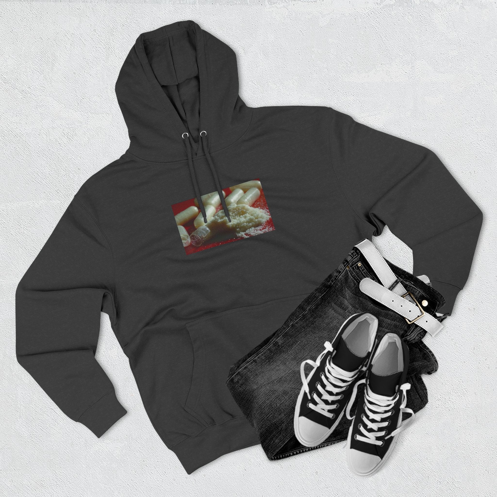 Hoodie on them pillz — Vintage Film Strip pill Print photo
