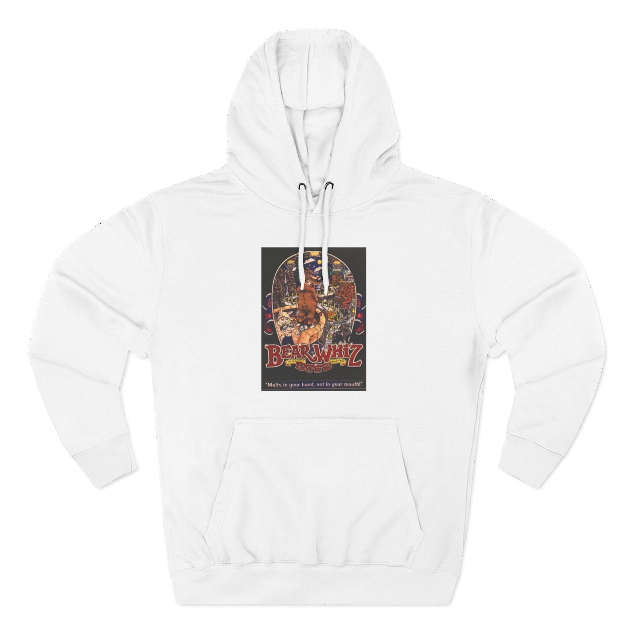 Bear Whiz Beer 3 Hoodie — 'Burning Jazz' Retro Concert Poster Fleece Hoodie