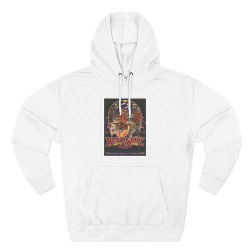 Bear Whiz Beer 3 Hoodie — 'Burning Jazz' Retro Concert Poster Fleece Hoodie