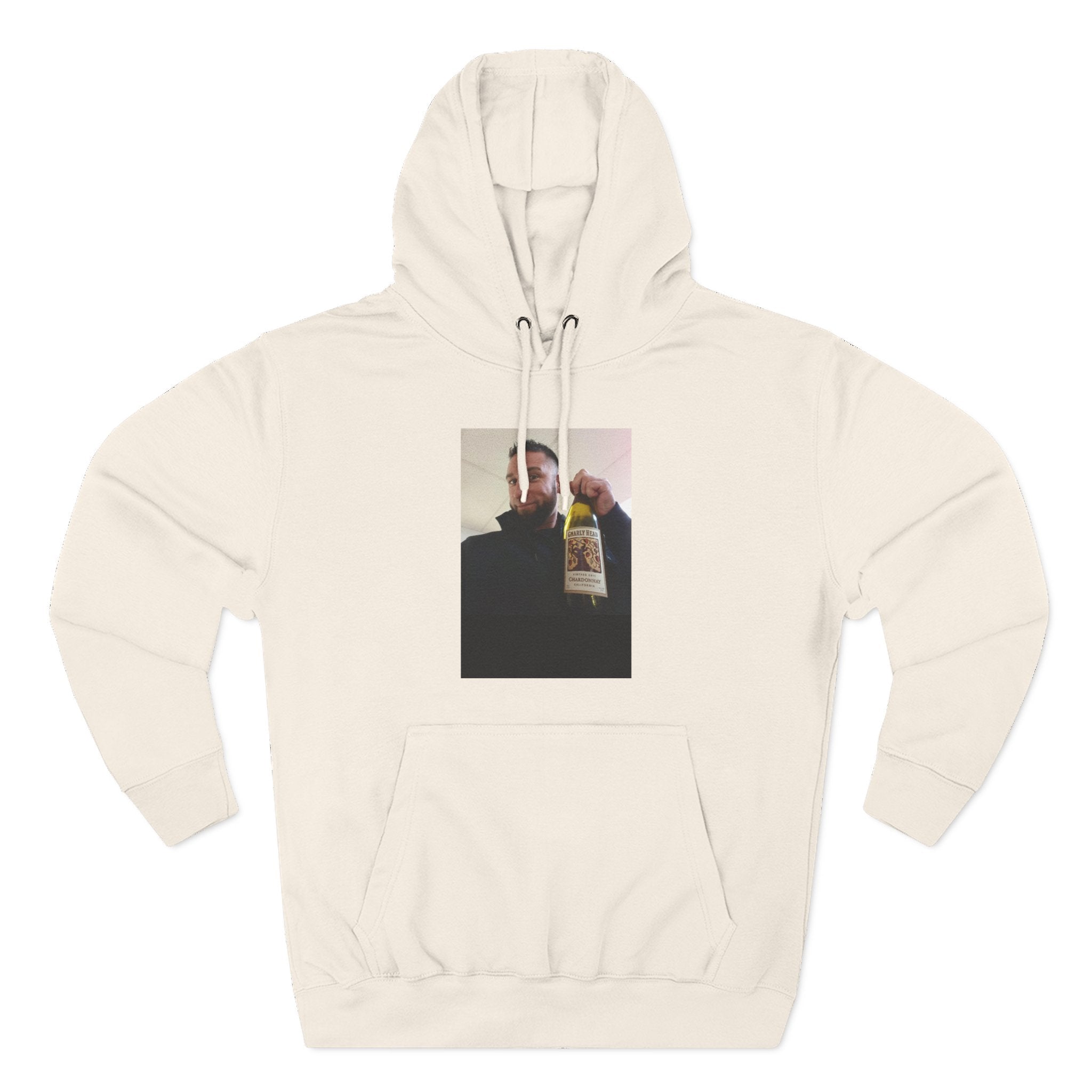 Shaun Says!      Three-Panel Fleece Hoodie – Vintage Photo Collage Printed Hoodie