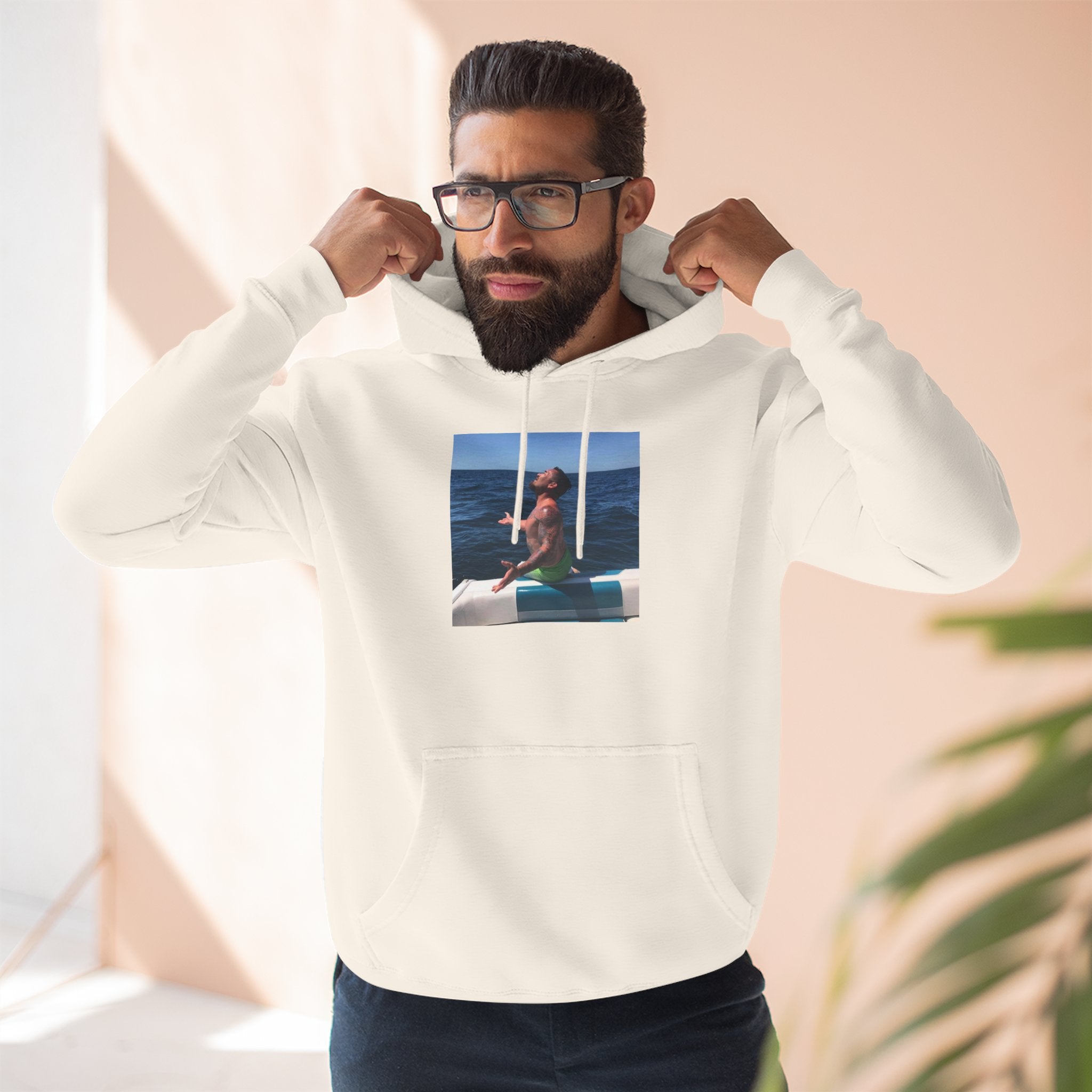 Fishy Out Of Water Hoodie — Ocean Boat Summer Vibes Fleece Pullover