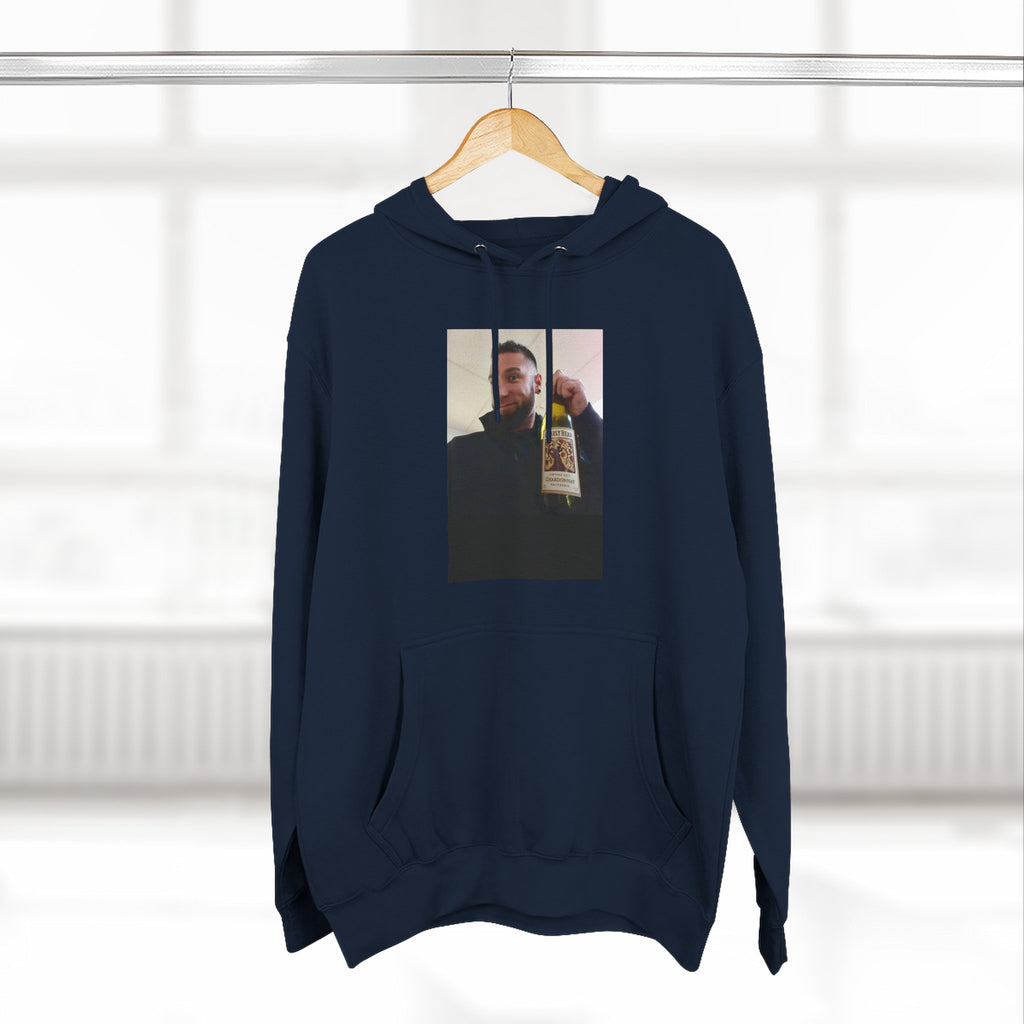 Shaun Says!      Three-Panel Fleece Hoodie – Vintage Photo Collage Printed Hoodie