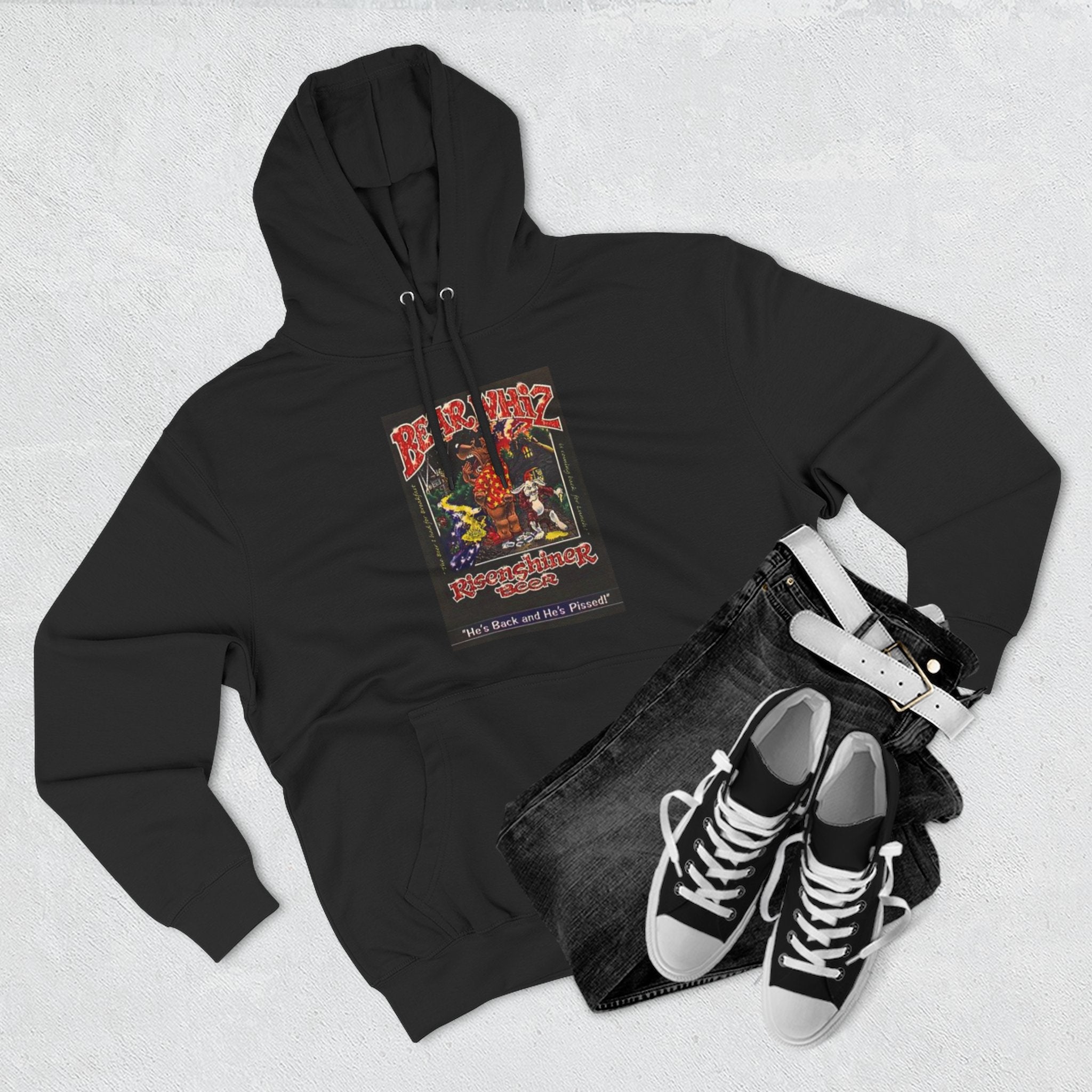 Bear Whiz Beer Rise and Shine Graphic Hoodie
