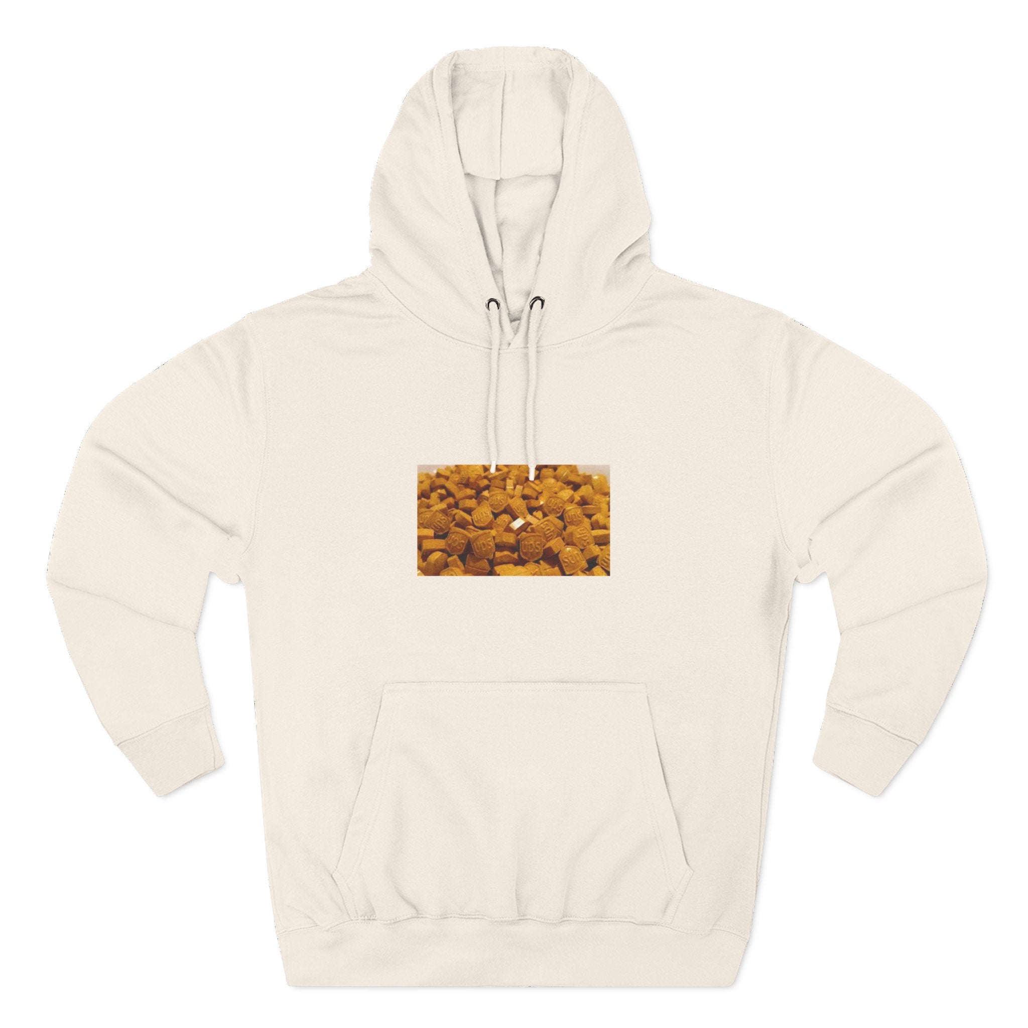 UPS Delivery Hoodie — Golden Nugget Pattern Chest Print Fleece Hoodie