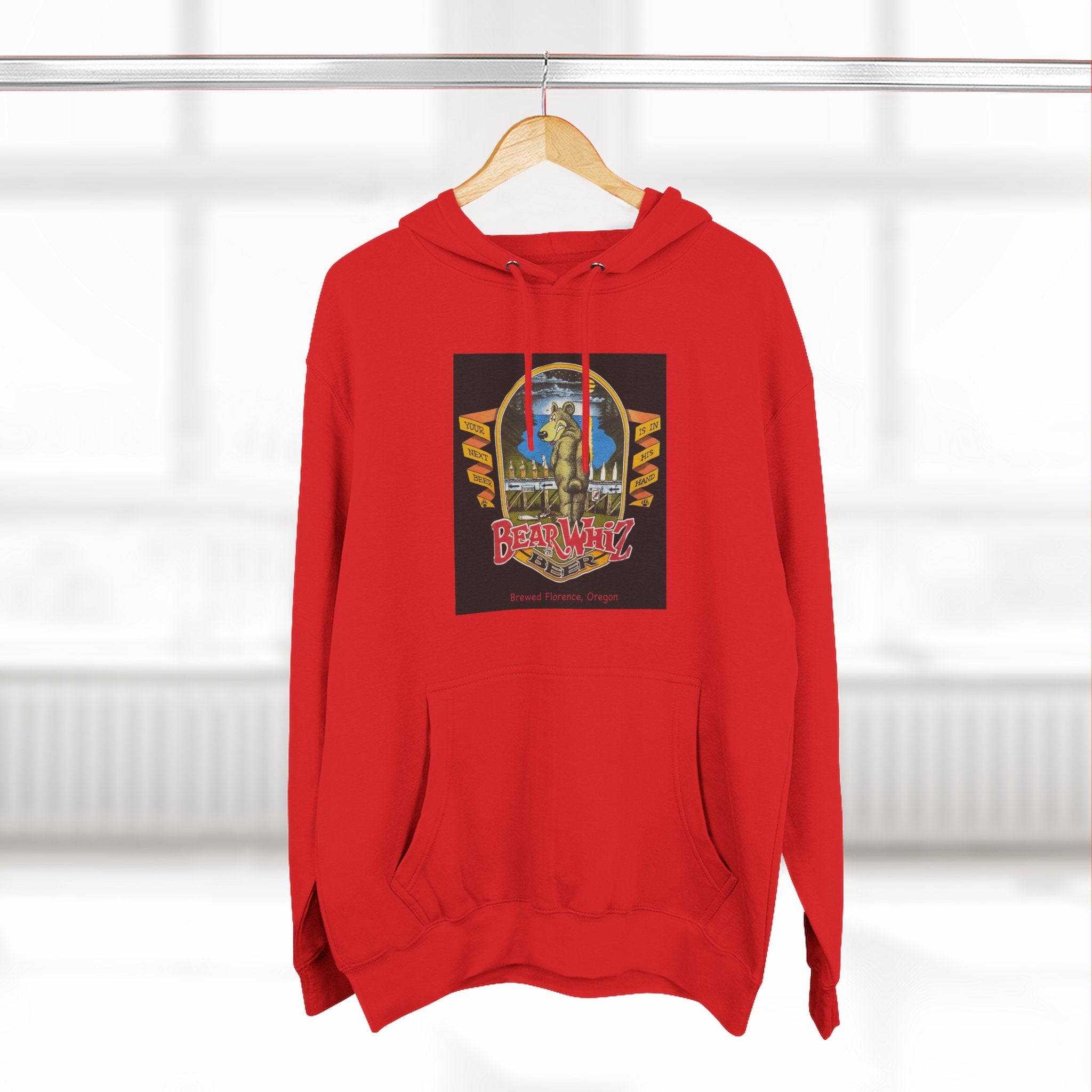 Bear Whiz Beer Original Hoodie — 'Beach Vibes' Graphic Pullover