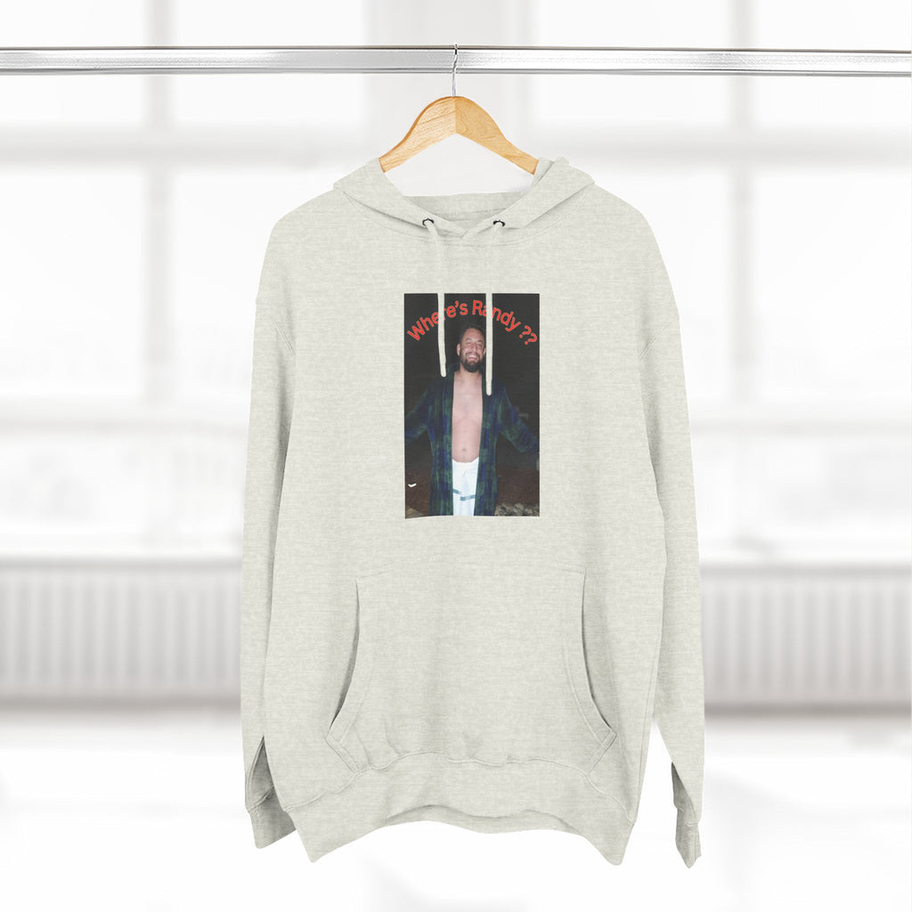 Where's Randy!!!????  Graphic Hoodie — Raised Arms Photo Print Hoodie (Three-Panel Fleece)