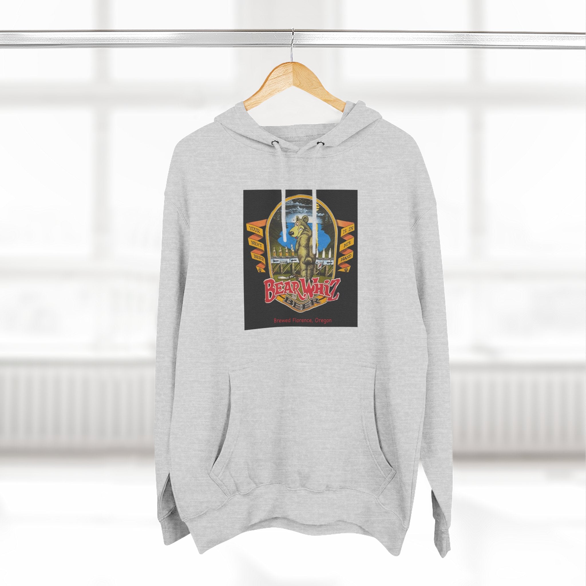 Bear Whiz Beer Original Hoodie — 'Beach Vibes' Graphic Pullover