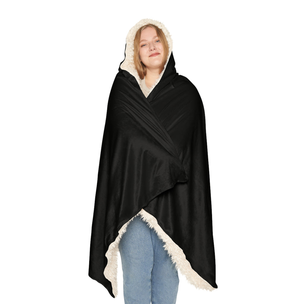 Rhodes Royalty - RR Hooded Blanket – Cozy Snuggle Throw with Gold Emblem