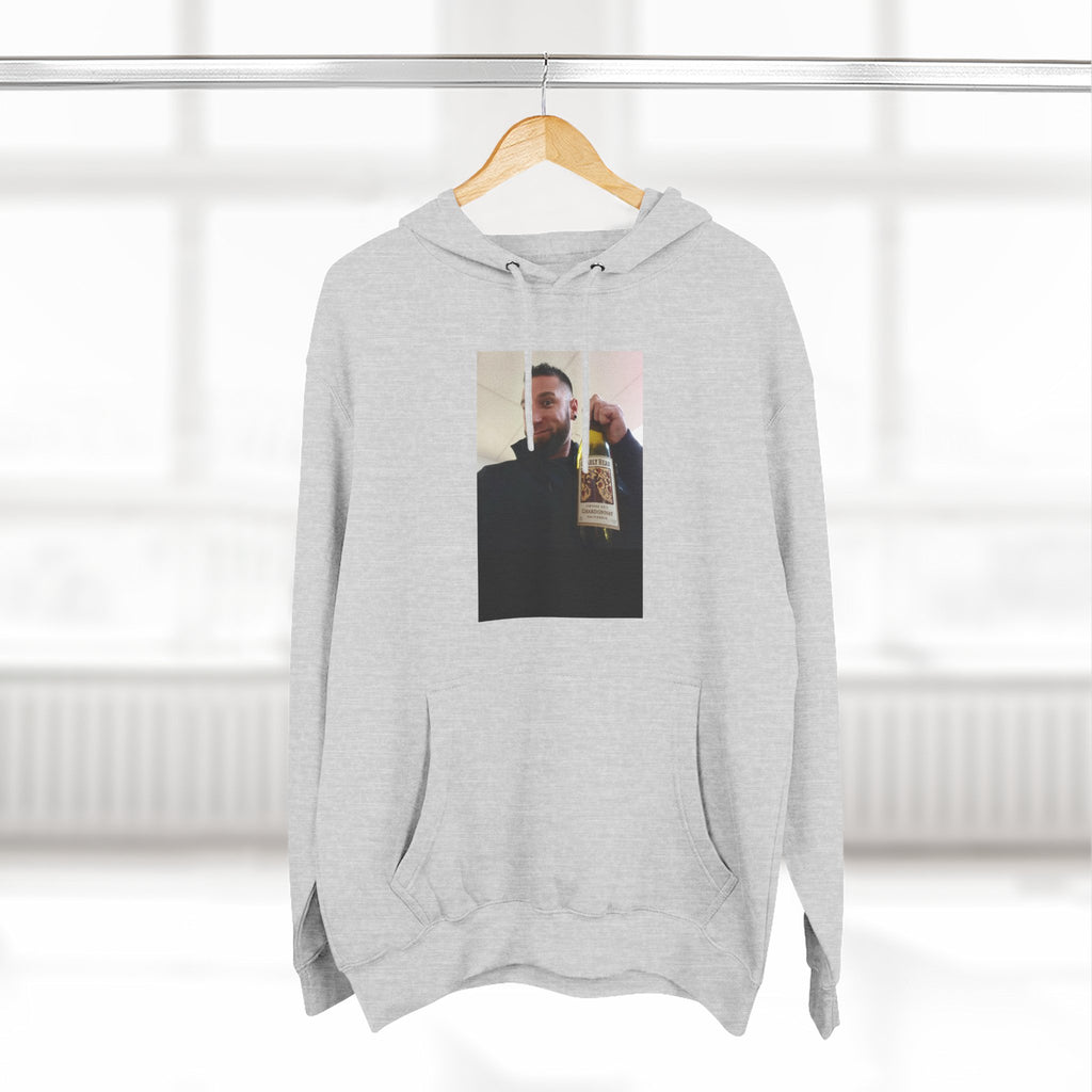 Shaun Says!      Three-Panel Fleece Hoodie – Vintage Photo Collage Printed Hoodie
