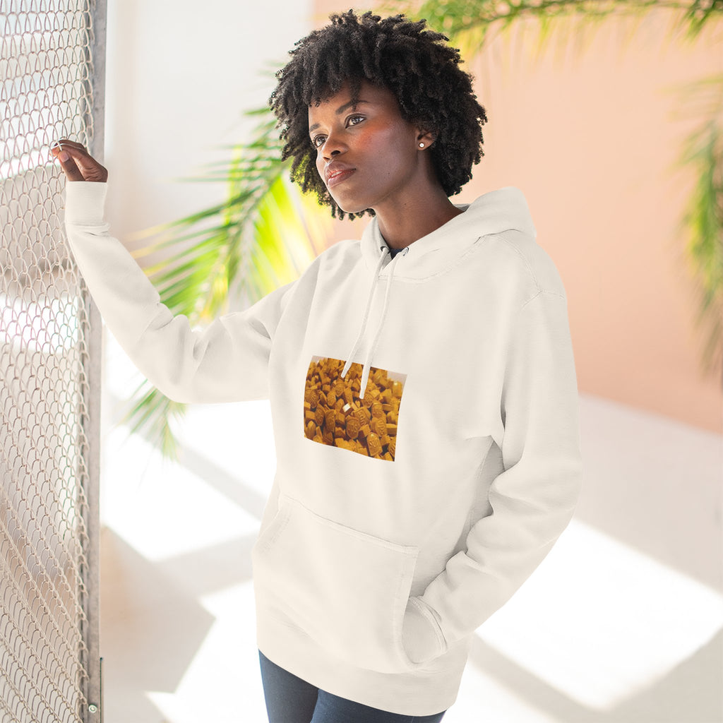 UPS Delivery Hoodie — Golden Nugget Pattern Chest Print Fleece Hoodie