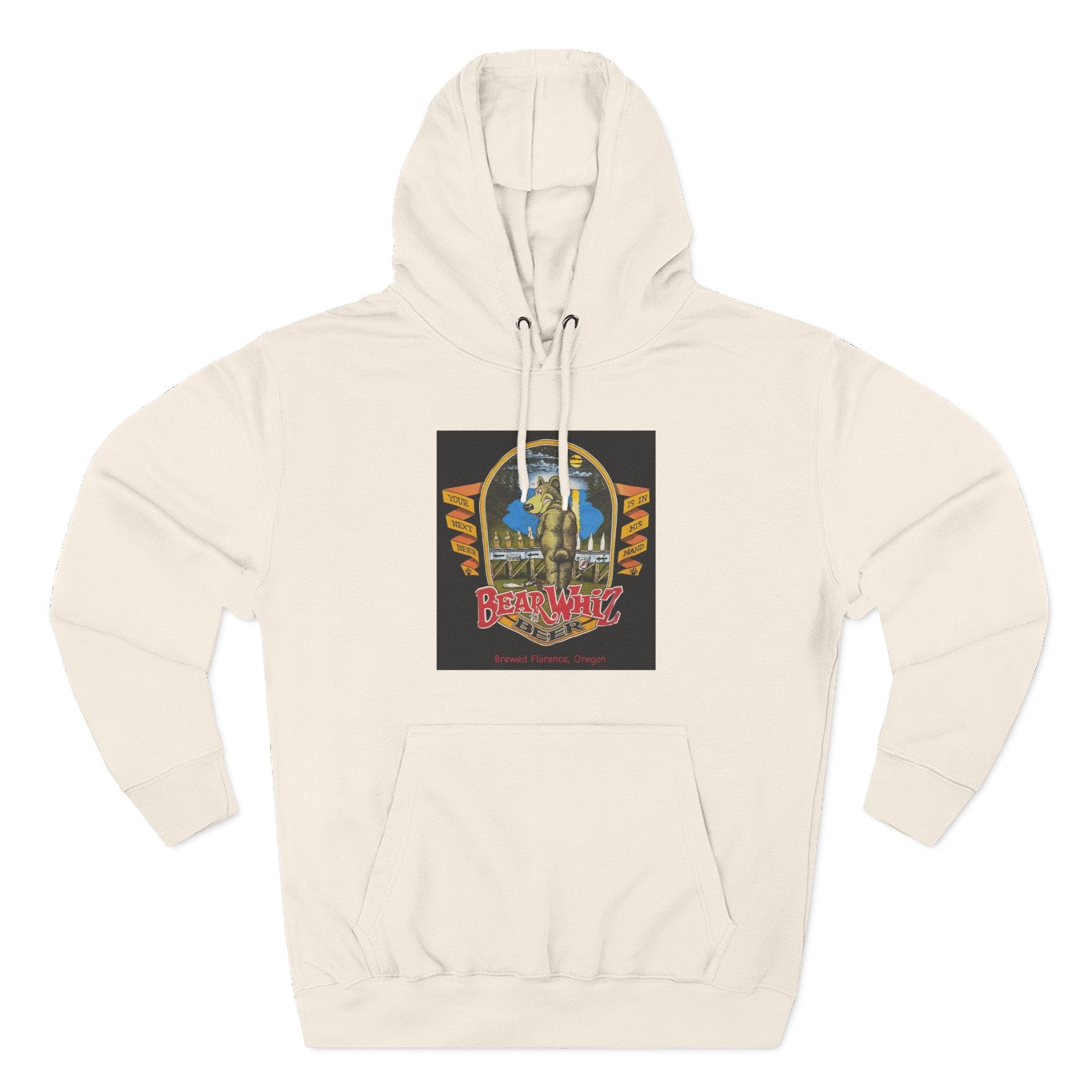 Bear Whiz Beer Original Hoodie — 'Beach Vibes' Graphic Pullover