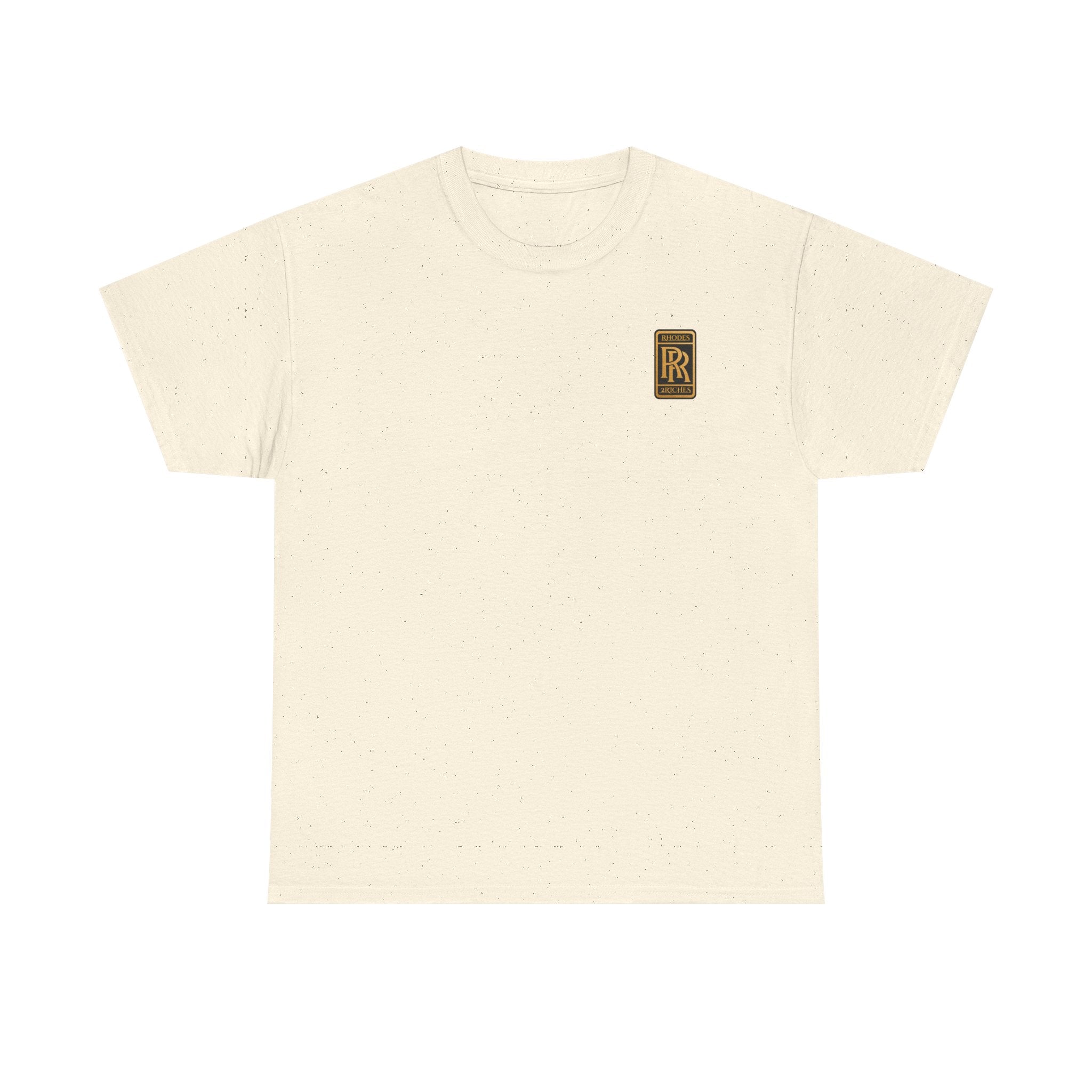 Rhodes 2 Riches Gold Family Crest Monogram Tee — Luxury RR Chest Patch T-Shirt