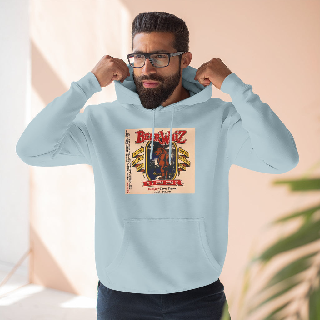 Bear Whiz Beer Original Brew Hoodie - "Bluegrass Revival" Music Poster Design