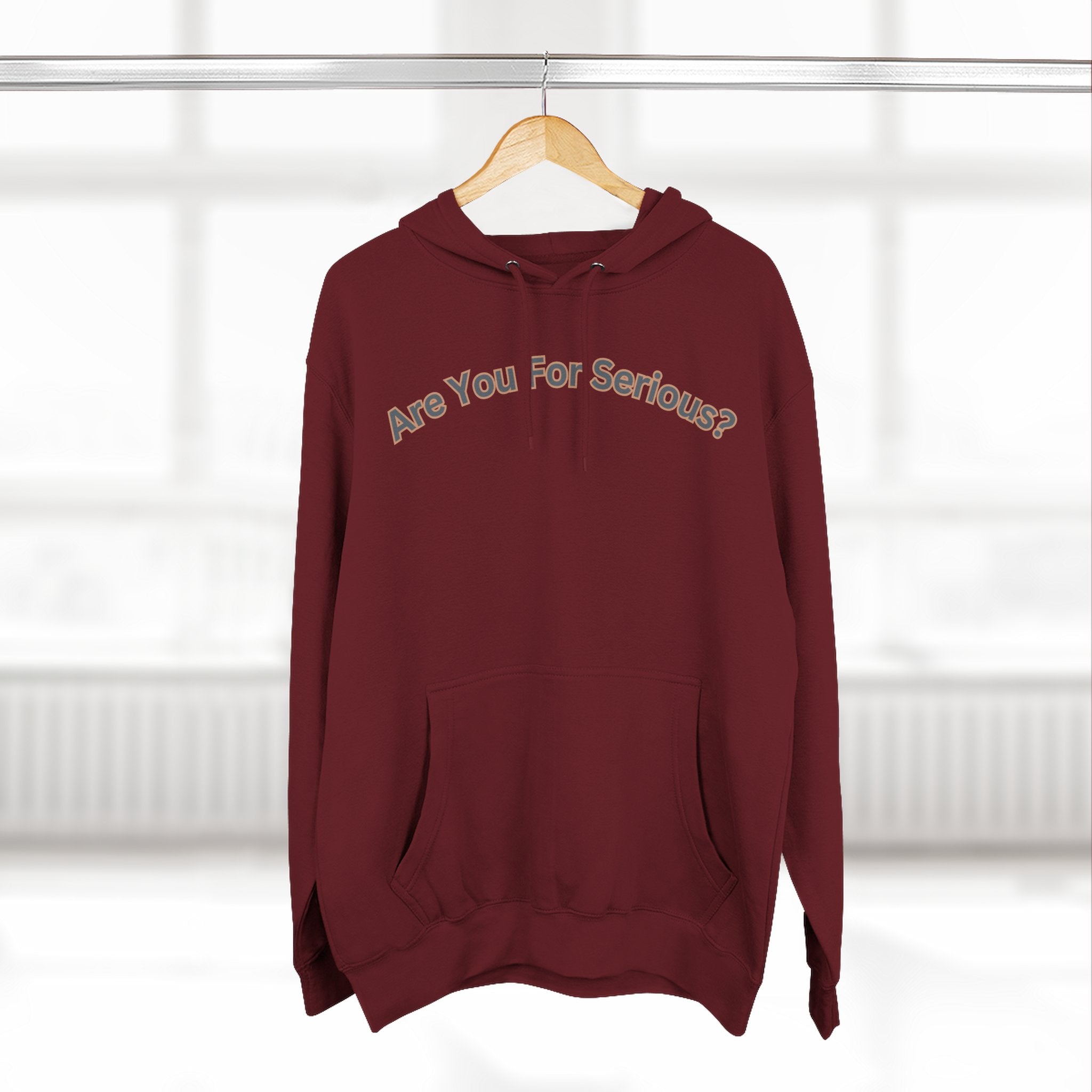 Are You For Serious? Hoodie — For Real Fleece Pullover