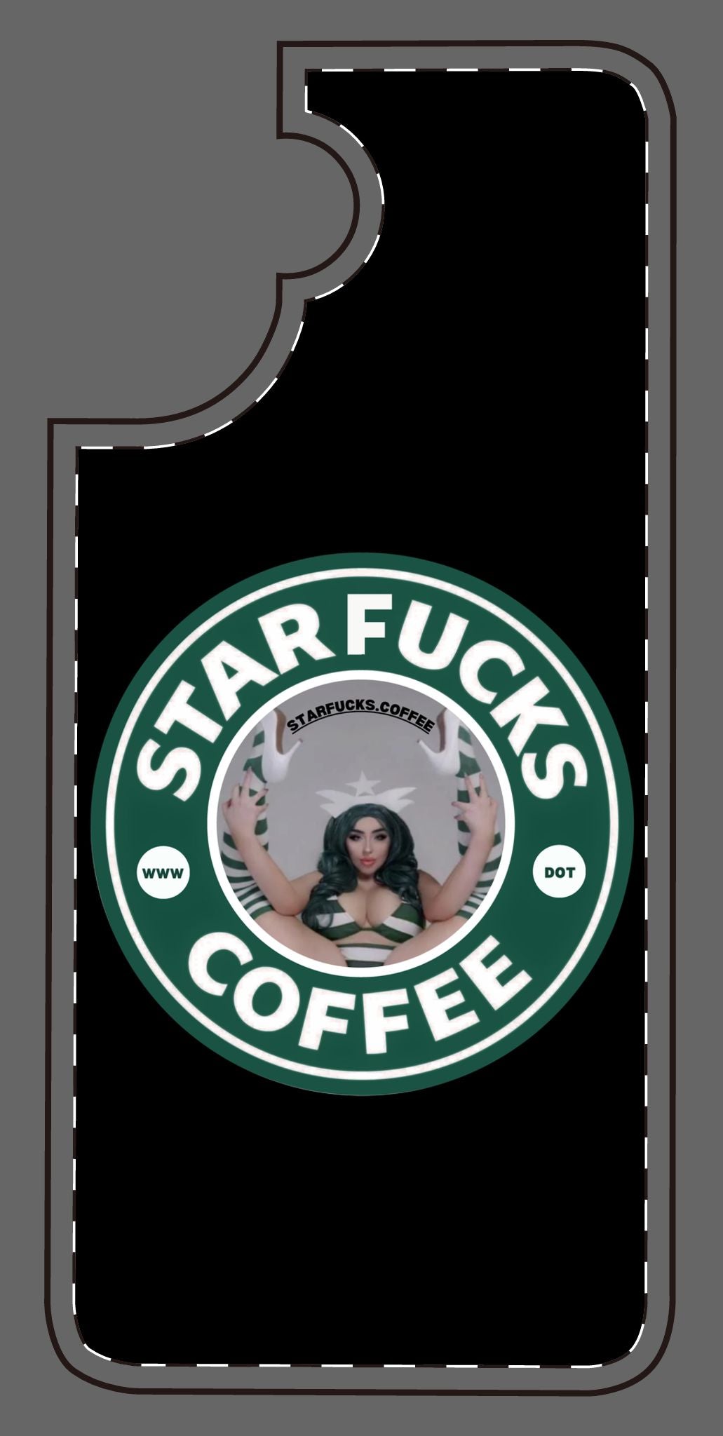 Phone Case — 'StarFucks.Coffee' Parody Logo starfucks.coffee Protective Cover
