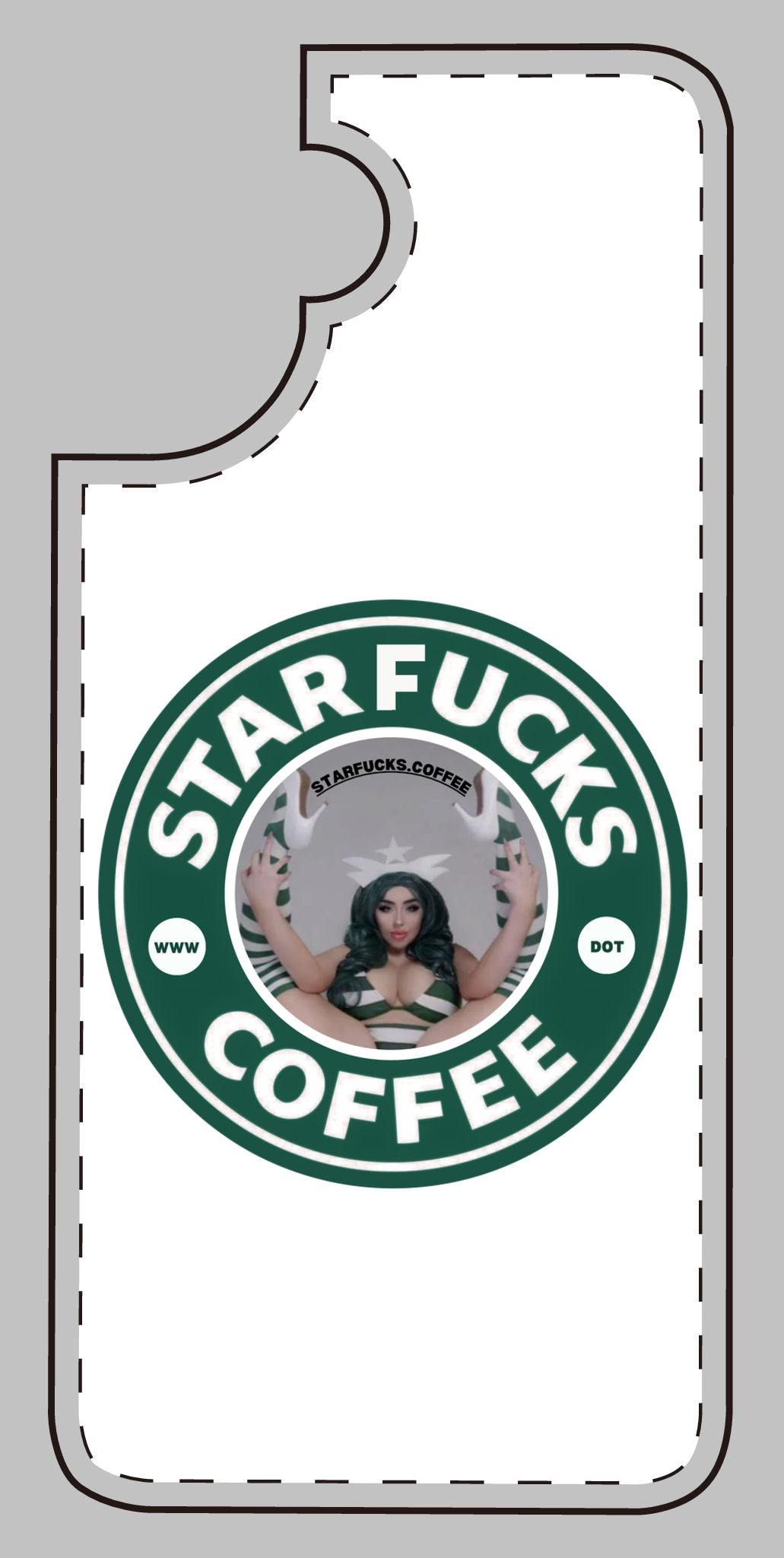 Phone Case — 'StarFucks.Coffee' Parody Logo starfucks.coffee Protective Cover
