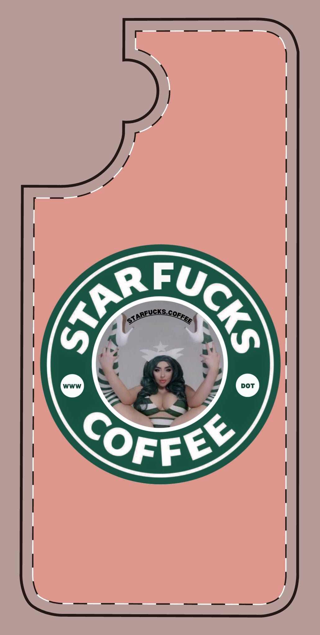 Phone Case — 'StarFucks.Coffee' Parody Logo starfucks.coffee Protective Cover