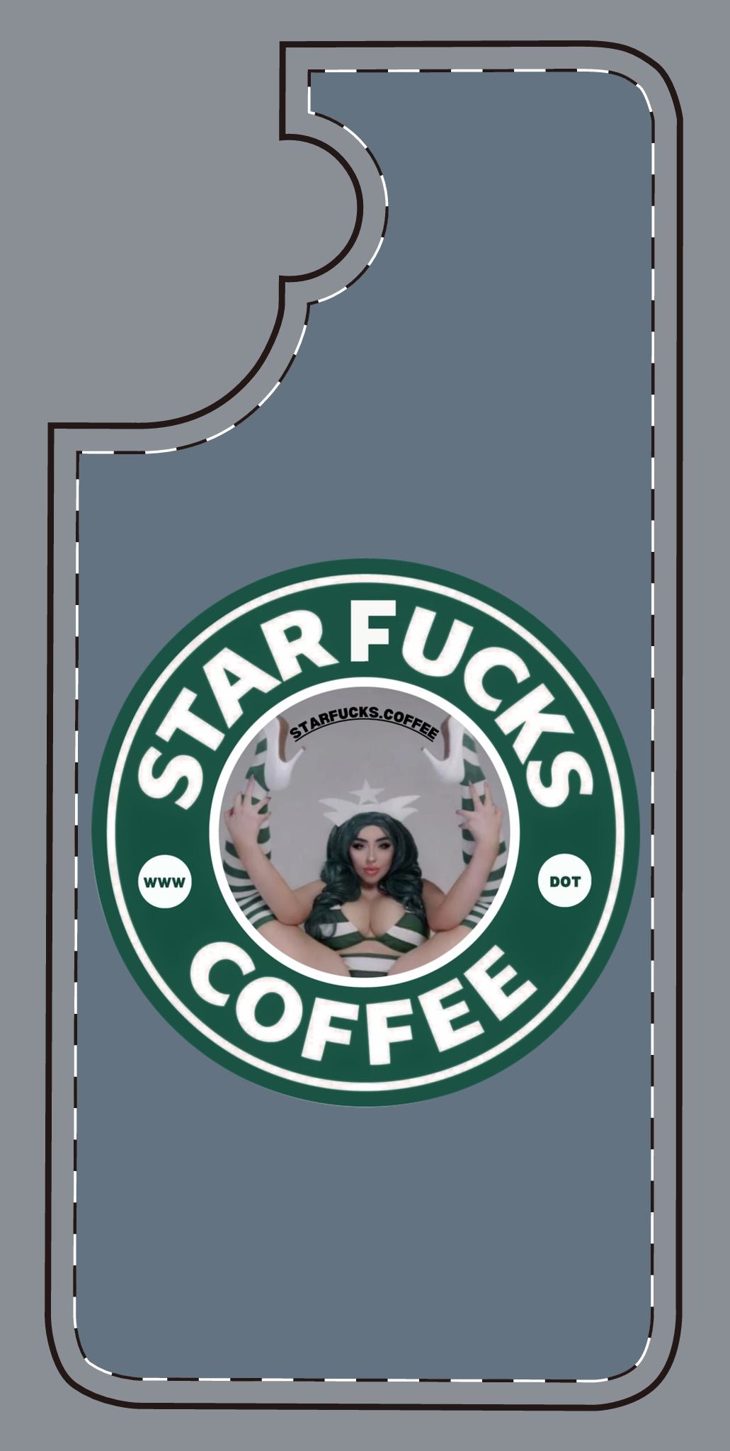 Phone Case — 'StarFucks.Coffee' Parody Logo starfucks.coffee Protective Cover