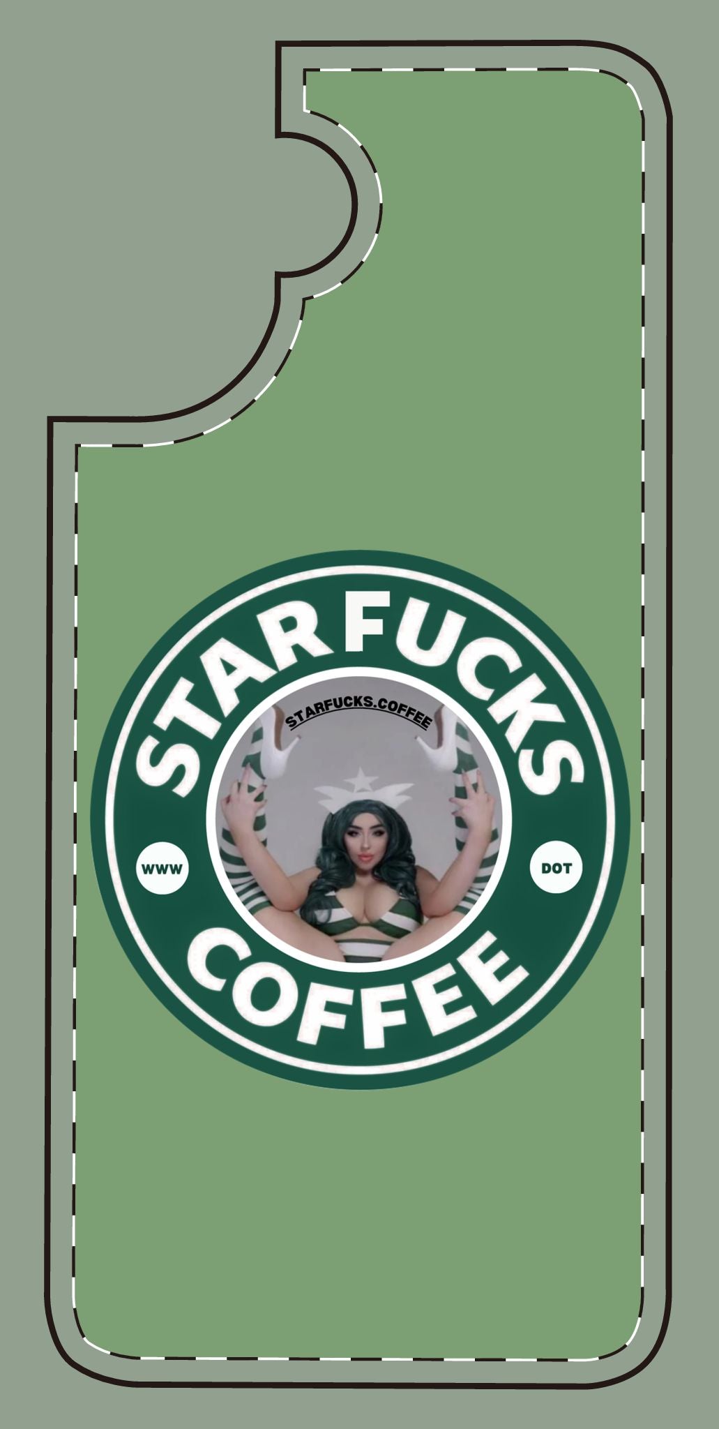 Phone Case — 'StarFucks.Coffee' Parody Logo starfucks.coffee Protective Cover