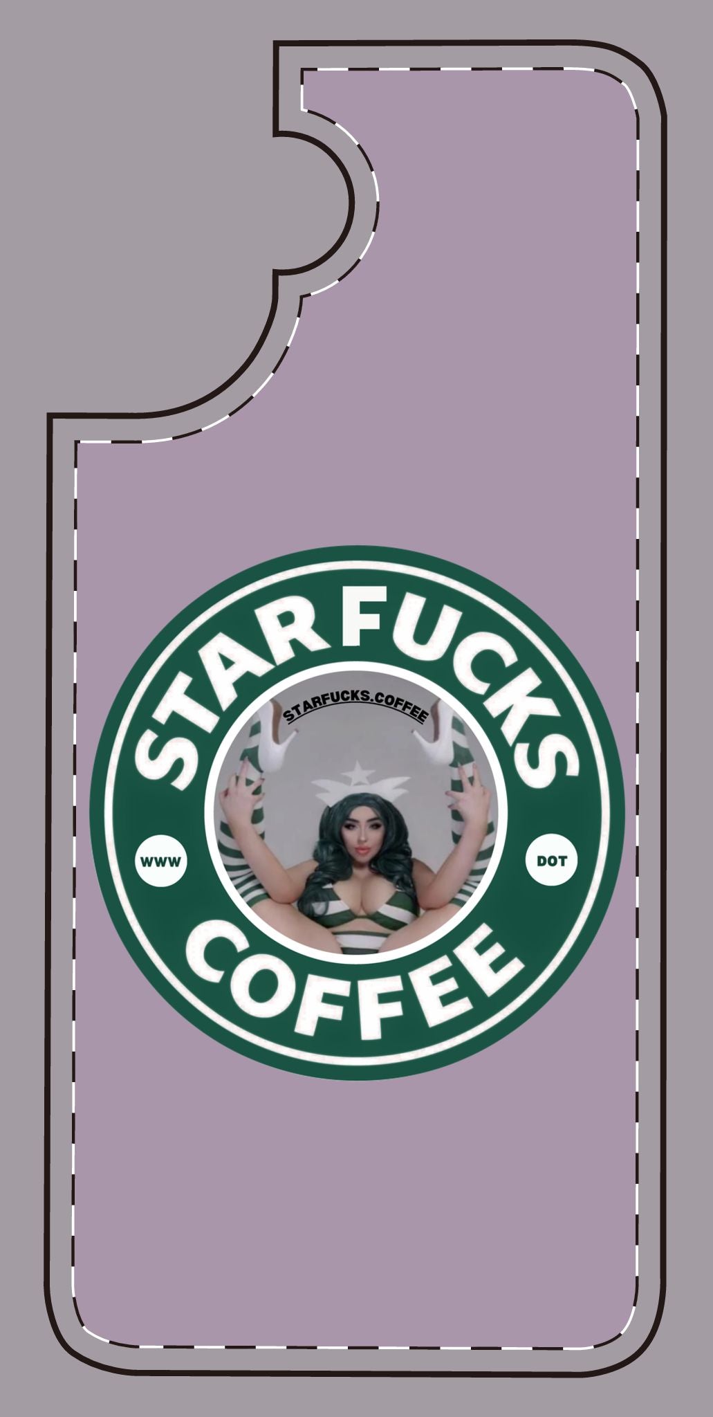 Phone Case — 'StarFucks.Coffee' Parody Logo starfucks.coffee Protective Cover