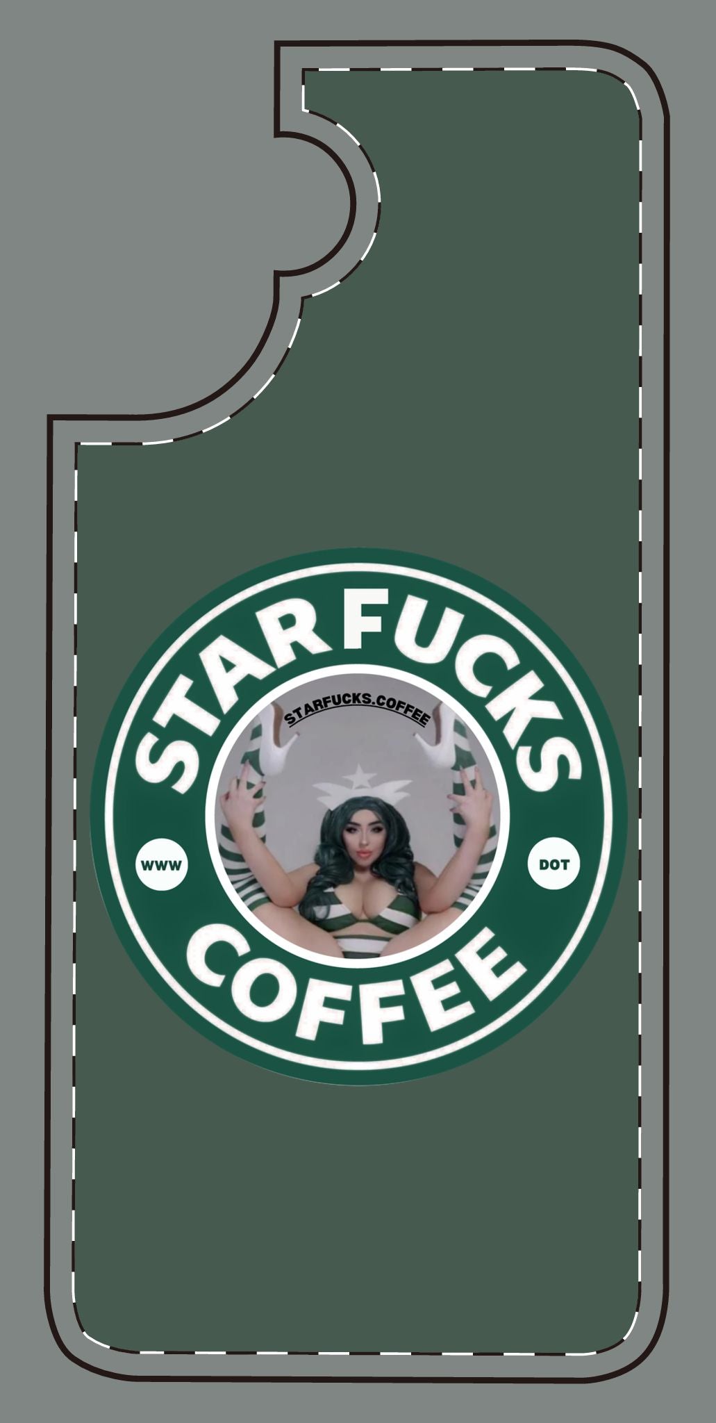 Phone Case — 'StarFucks.Coffee' Parody Logo starfucks.coffee Protective Cover