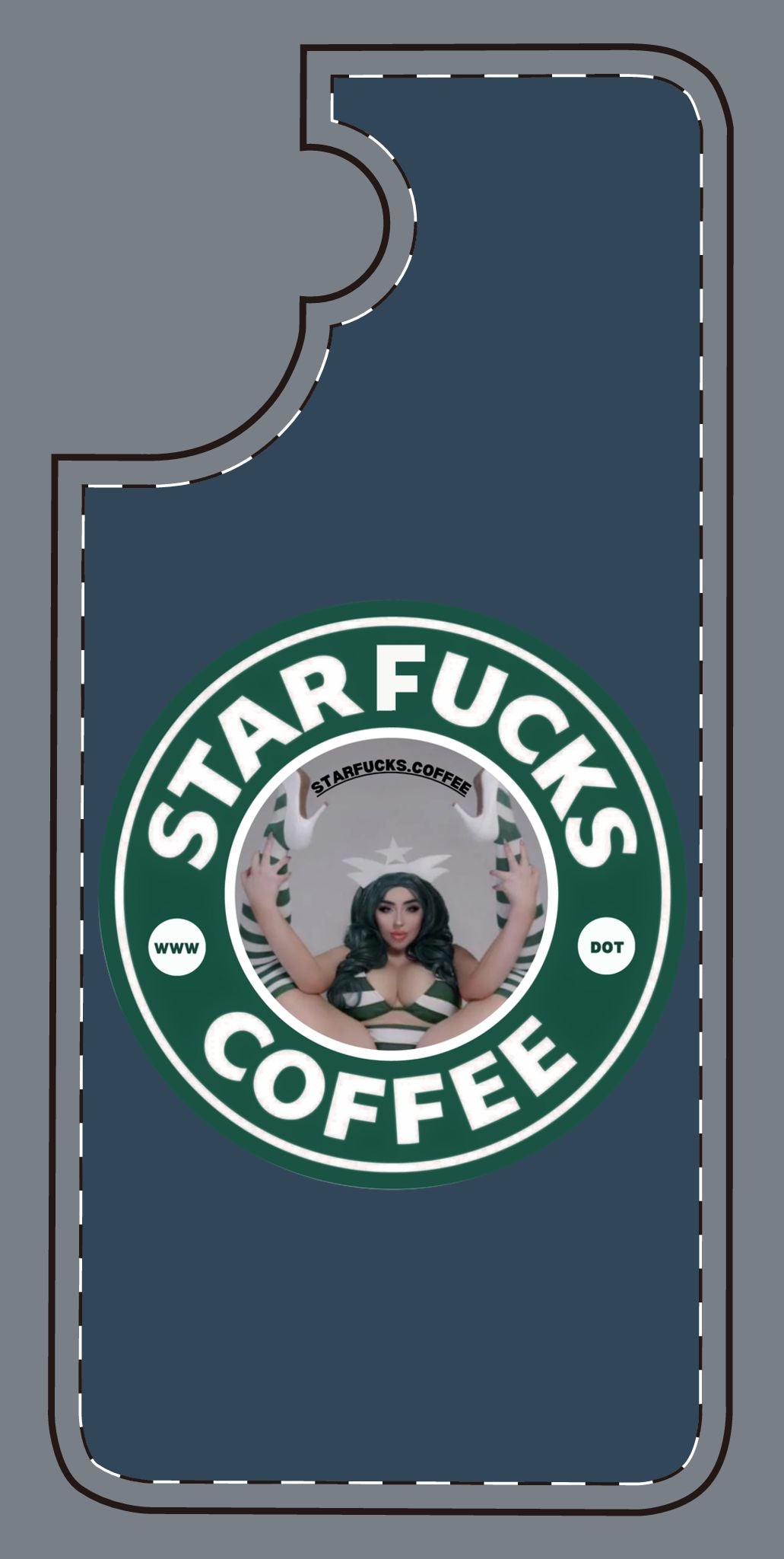 Phone Case — 'StarFucks.Coffee' Parody Logo starfucks.coffee Protective Cover