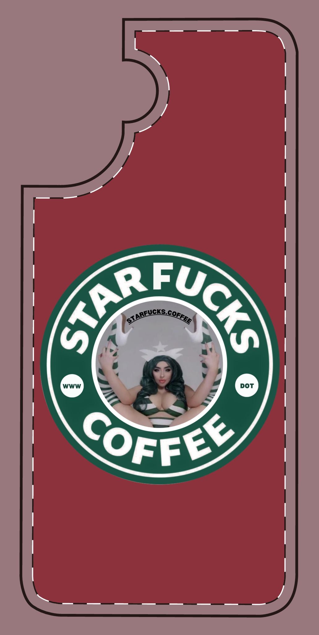 Phone Case — 'StarFucks.Coffee' Parody Logo starfucks.coffee Protective Cover