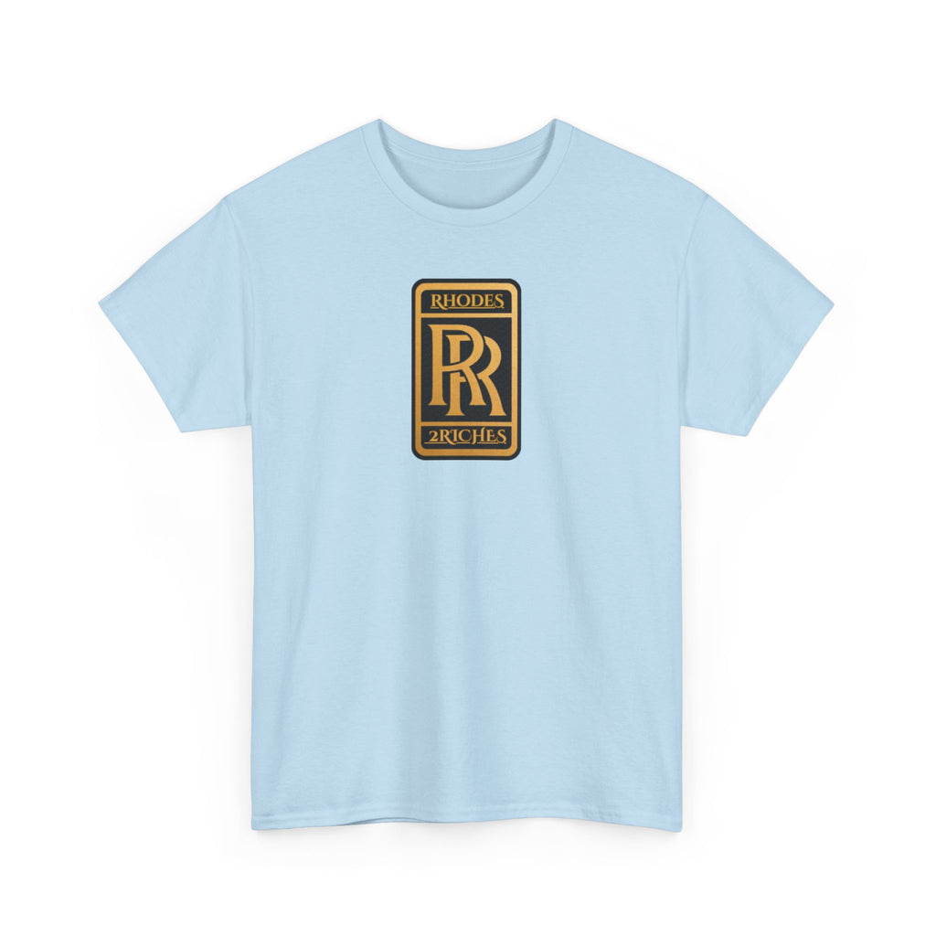 Rhodes 2 Riches Family Crest - Luxury Monogram Tee — 'RR' Rhodes & Riches Crest Cotton T-Shirt